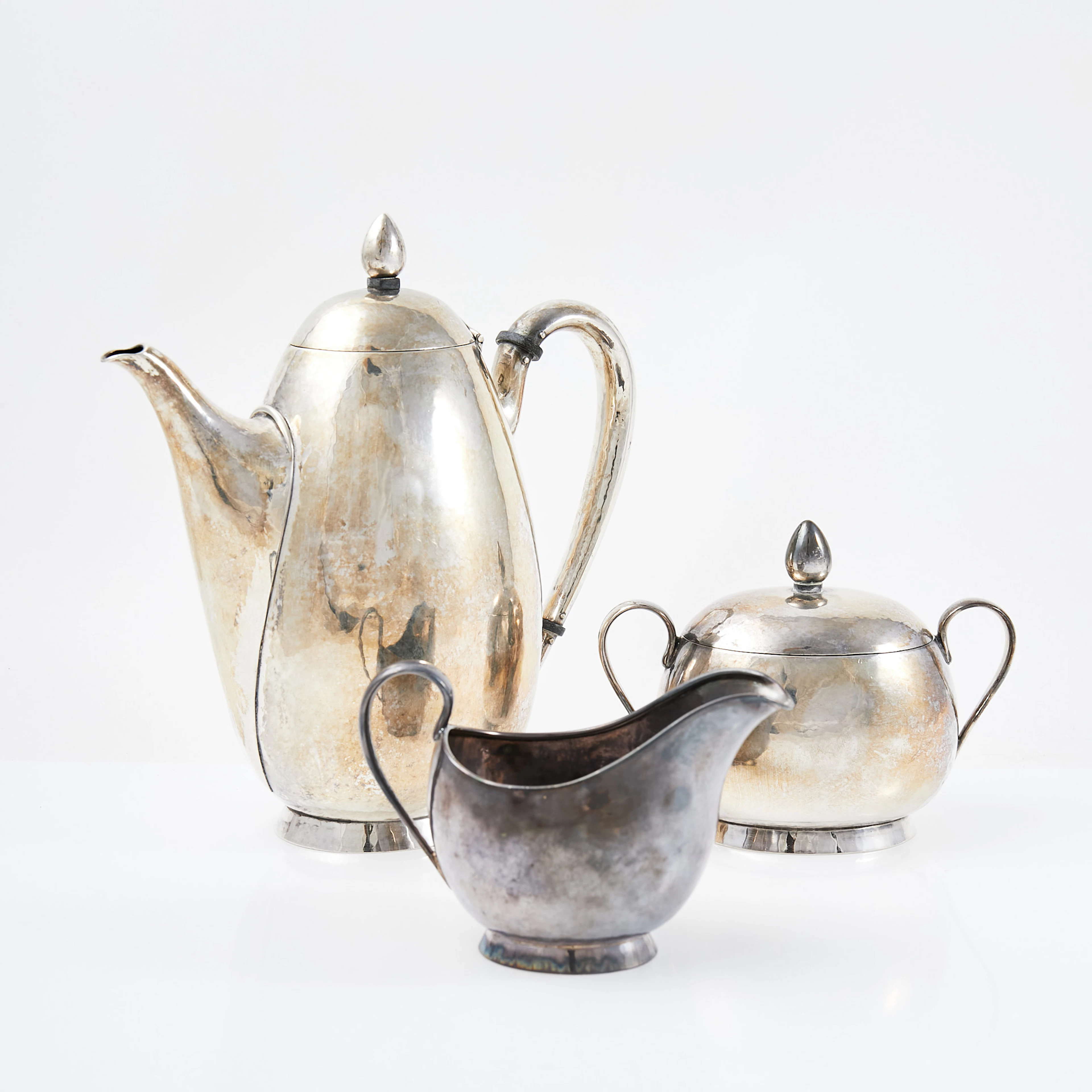 KAFFESET, 3 dlr, silver, Guldsmedskompaniet Karelfelt & Co, Stockholm 1921.