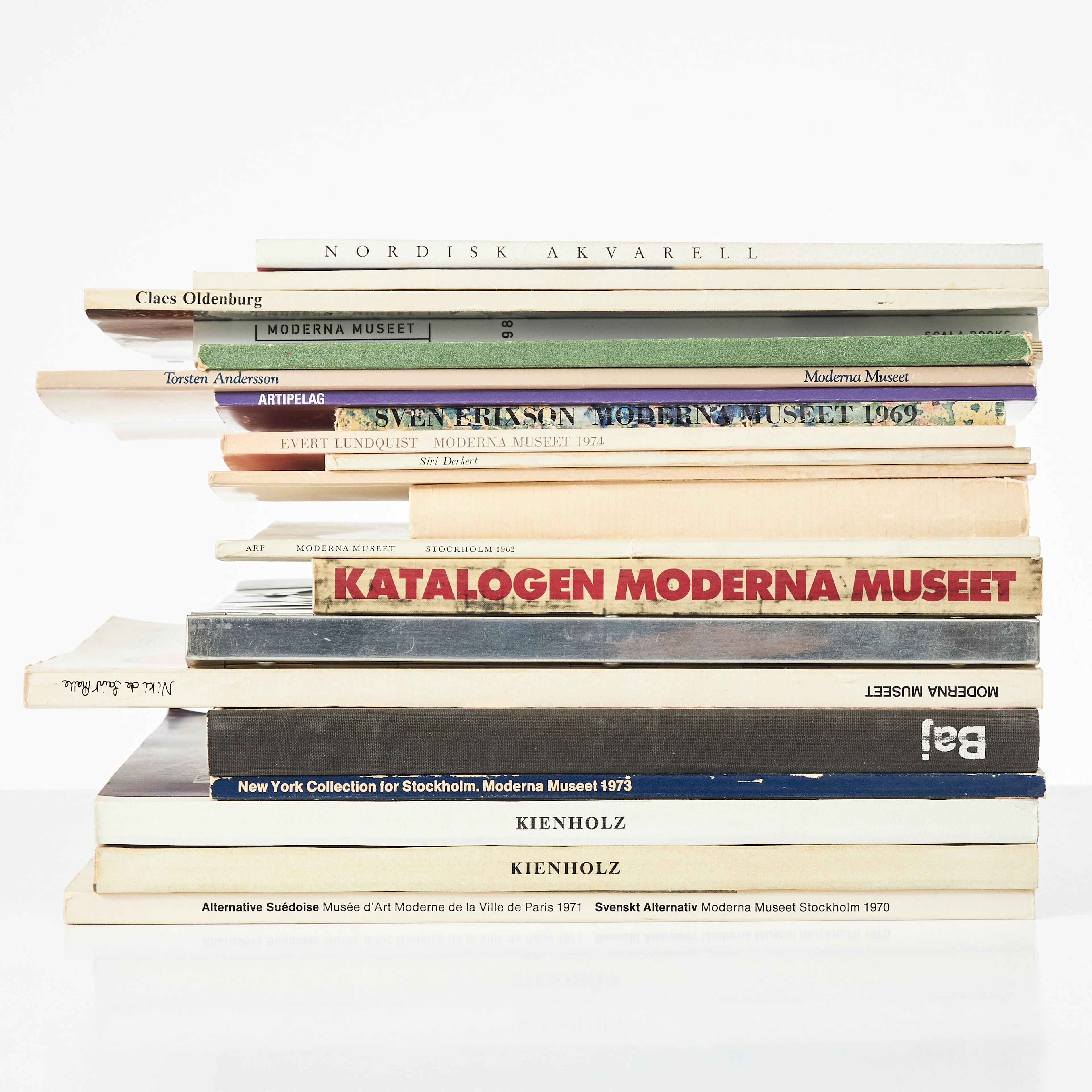 MOMA CATALOGUE THE MACHINE 1968. AND 20 CATALOGUES FROM MODERNA MUSEET