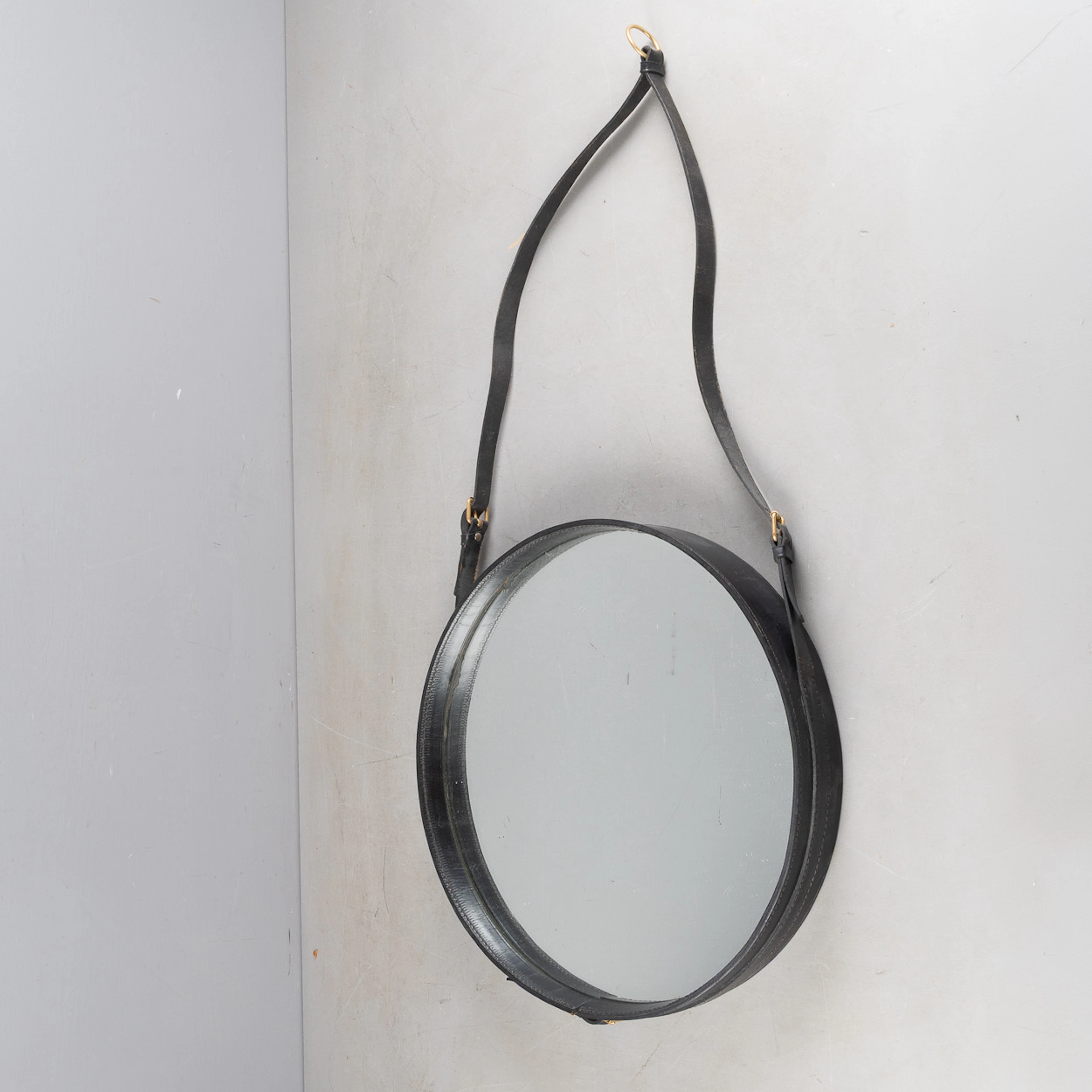 JACQUES ADNET. Spegel, för Hermès, Frankrike, 1900-talets andra hälft.