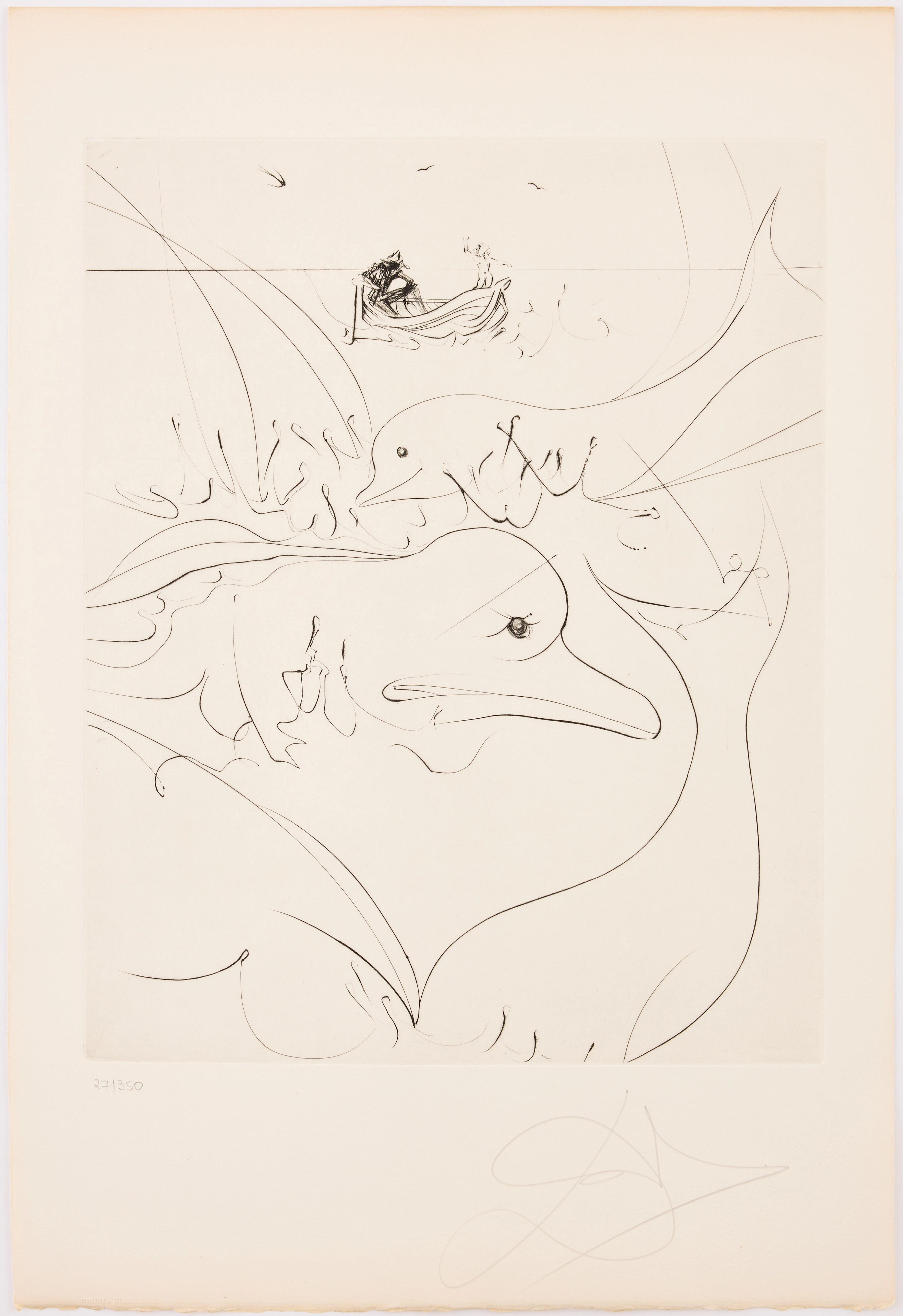 SALVADOR DALÍ. "Der Alte Mann und das Meer".