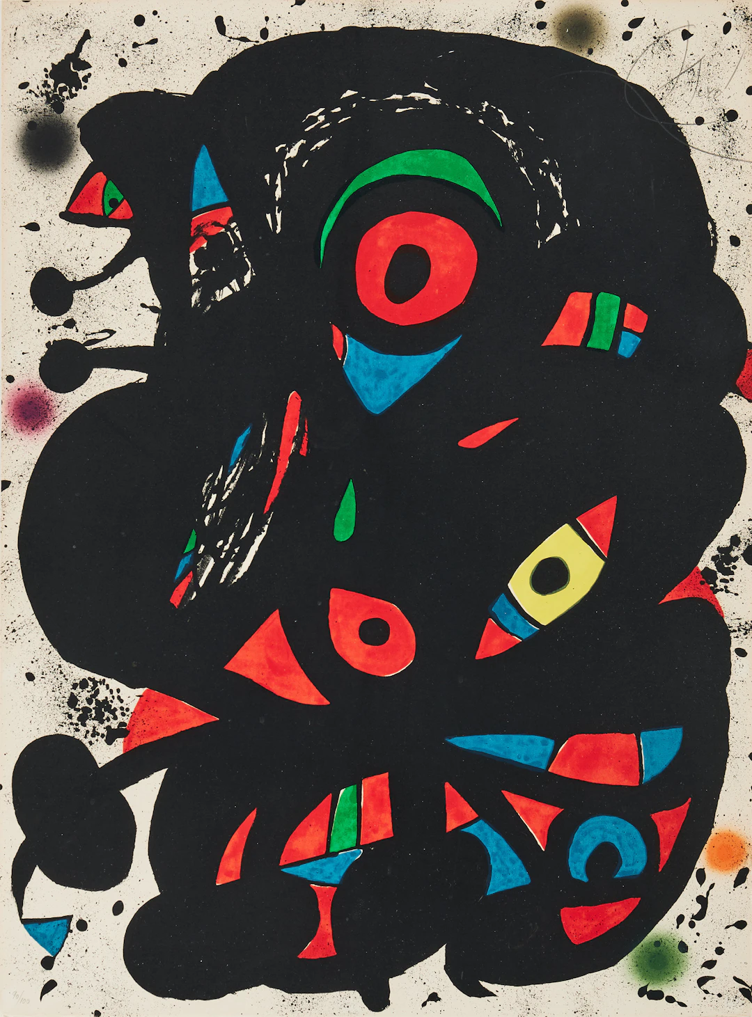 JOAN MIRÓ. "Hommage à Strindberg".