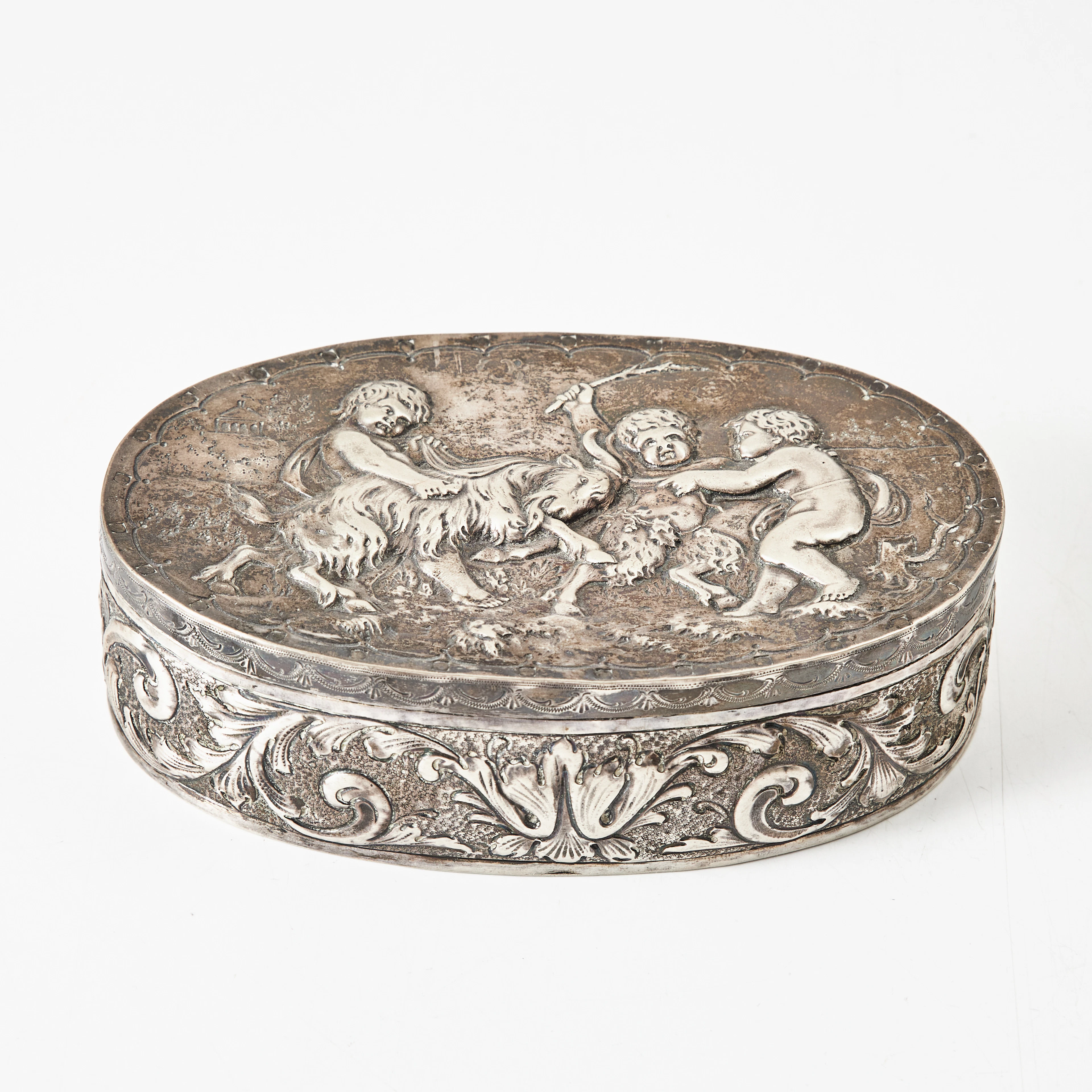 SKRIN, silver, fantasistämplar, sannolikt Tyskland omkring 1900, historismus.