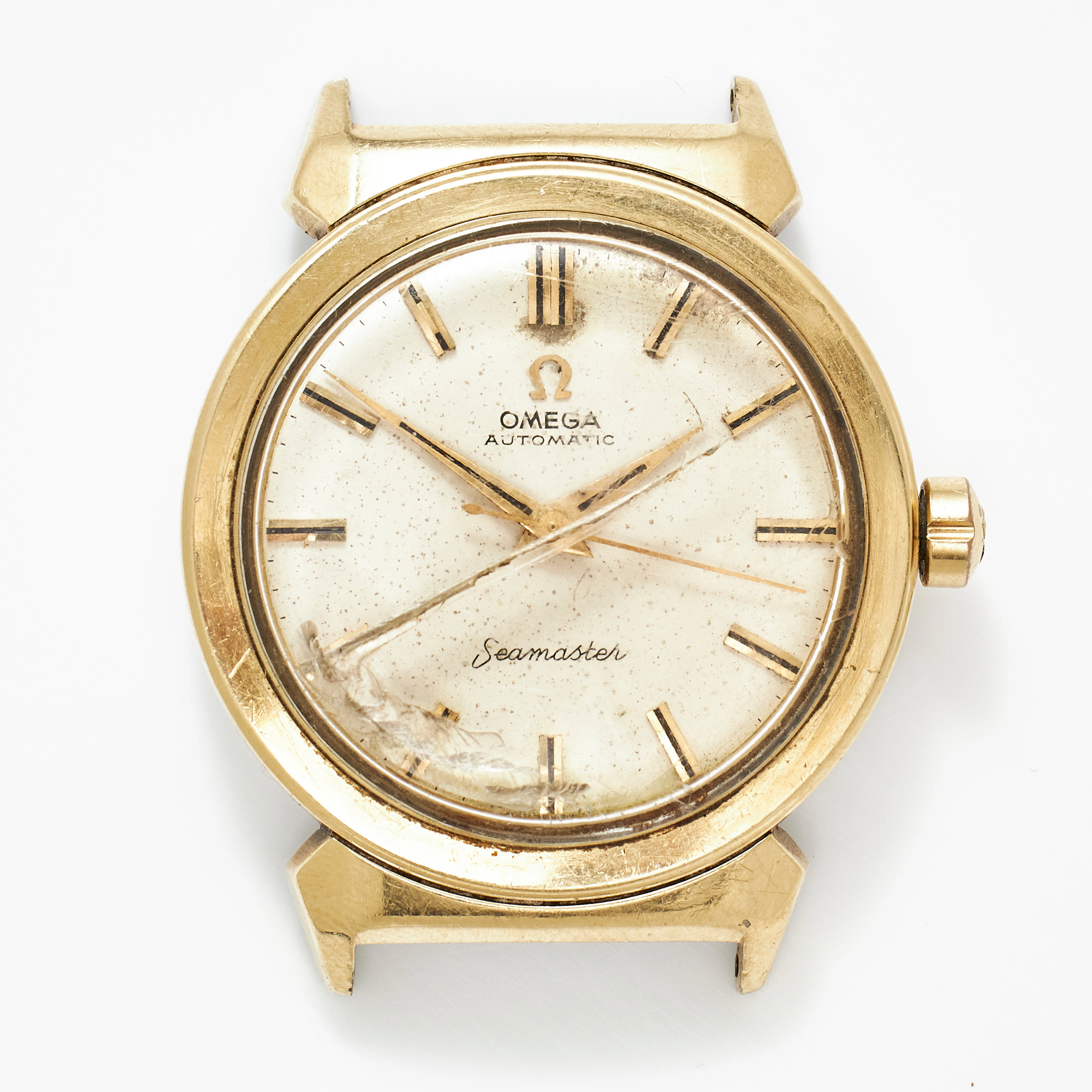 OMEGA, Seamaster, armbandsur, 34 mm, guld på stål, ca 1958.