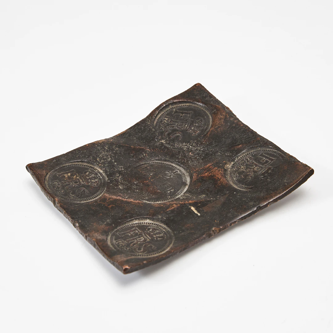 PLÅTMYNT, Fredrik i, 1/2 Daler SM, Plåtmynt, 1749.