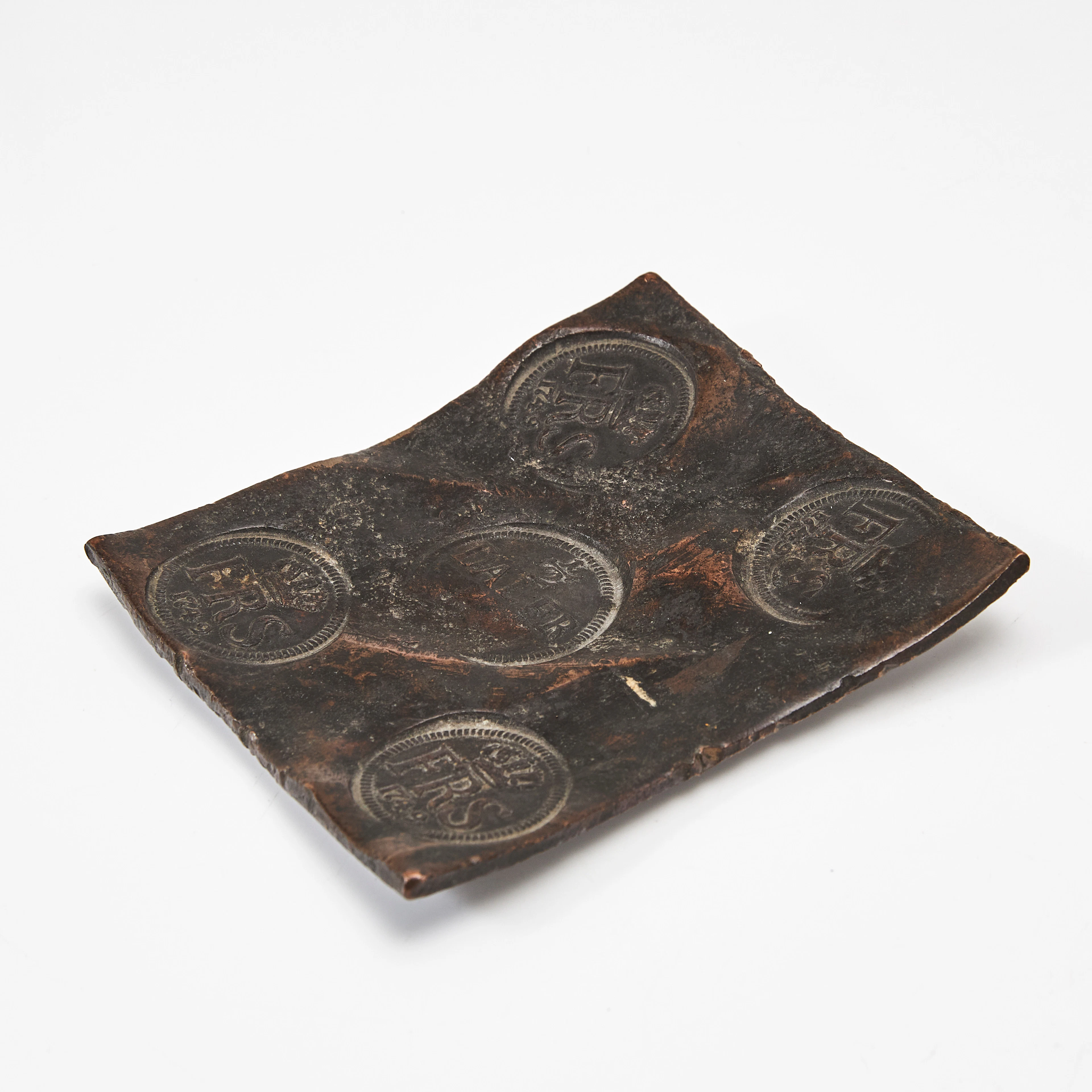 PLÅTMYNT, Fredrik i, 1/2 Daler SM, Plåtmynt, 1749.