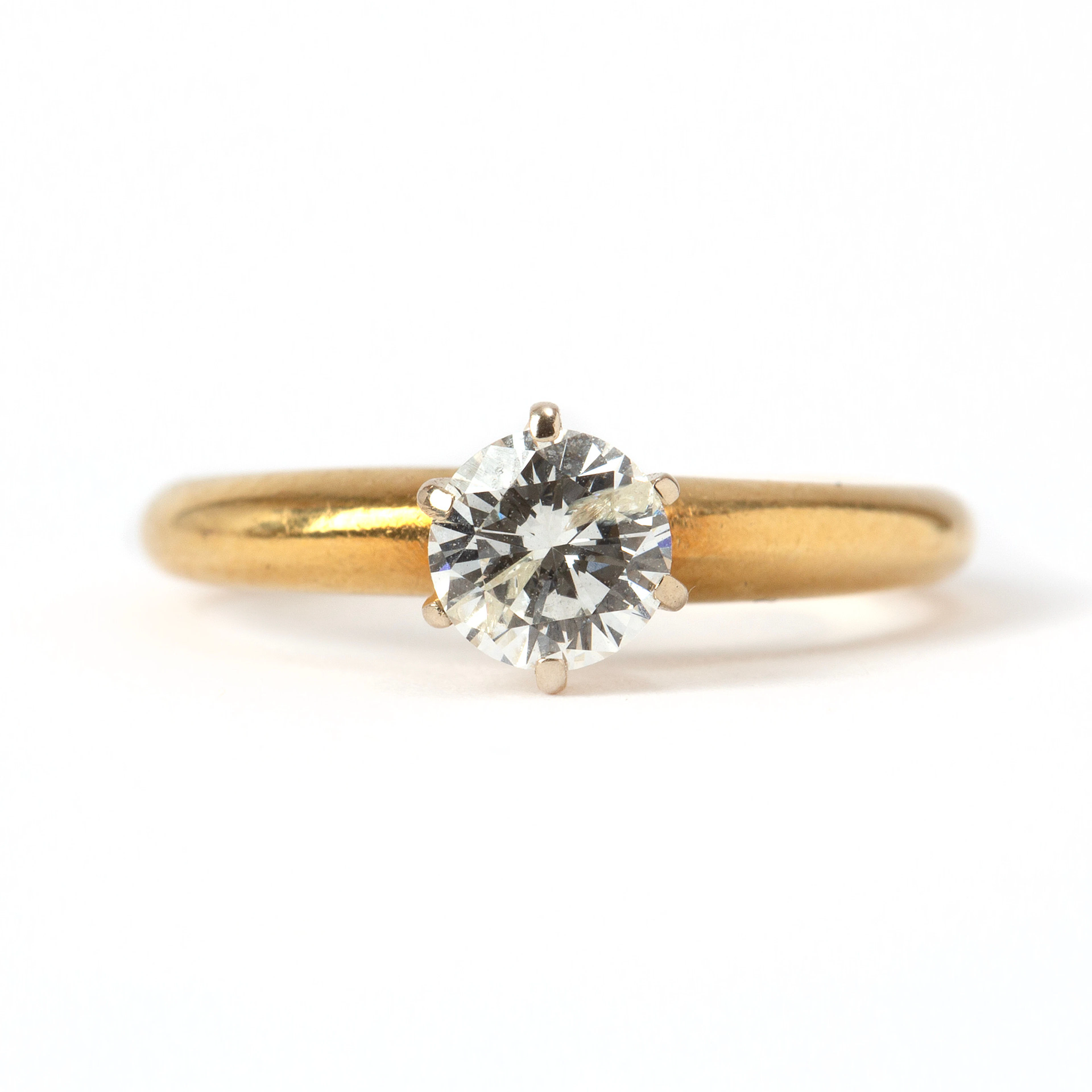 RING, 18K guld med diamant, Domino Jewellery, Birmingham, 1995.