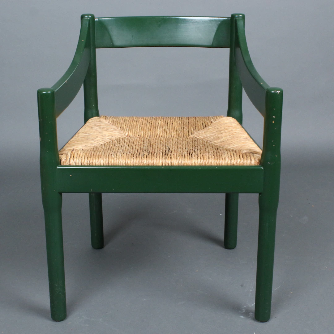 VICO MAGISTRETTI. Cassina. Stuhl / Esszimmerstuhl, Modell 'Carimate'
