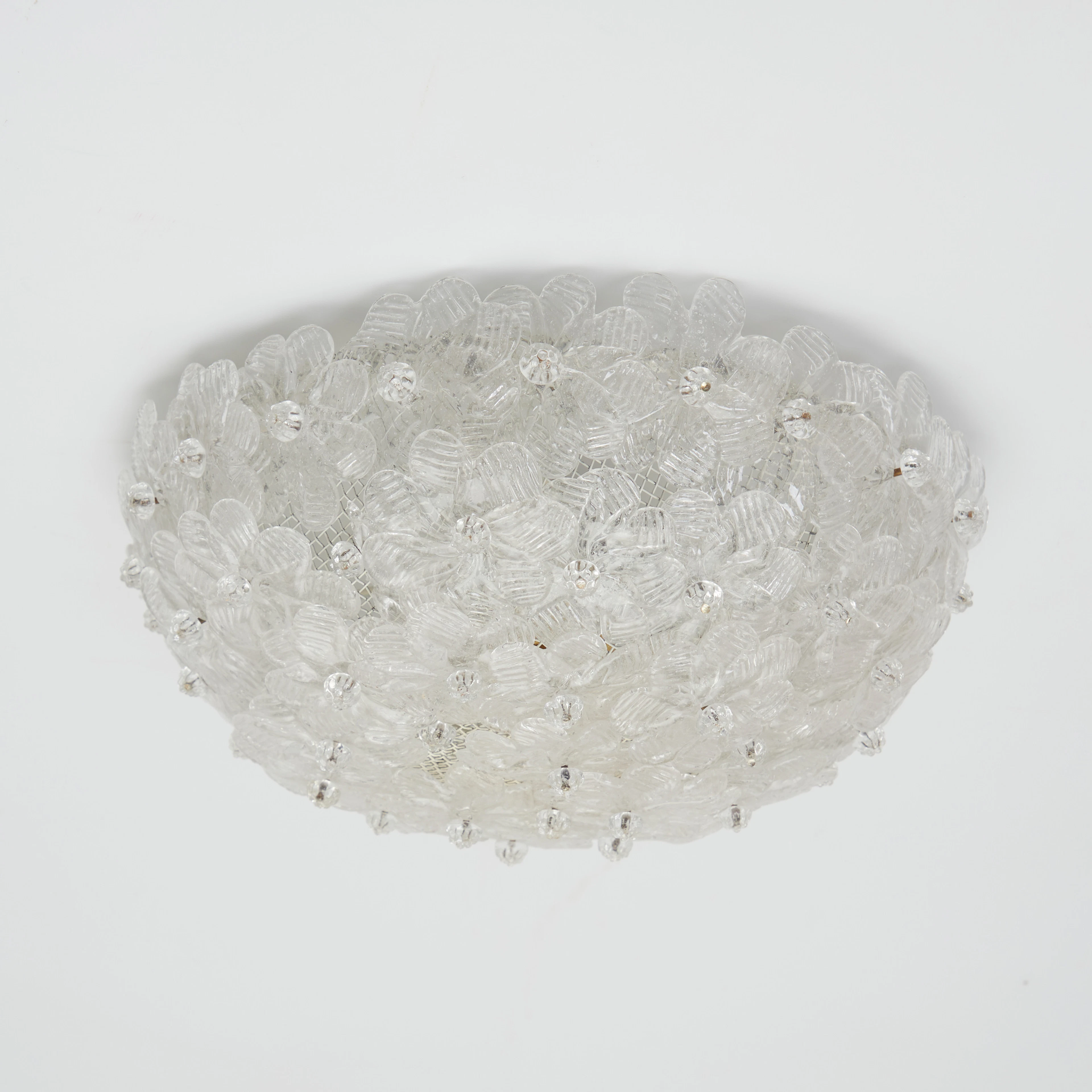 ARCHIMÈDE SEGUSO. Venini, Millefiori Deckenlampe / Wandleuchte, Muranoglas