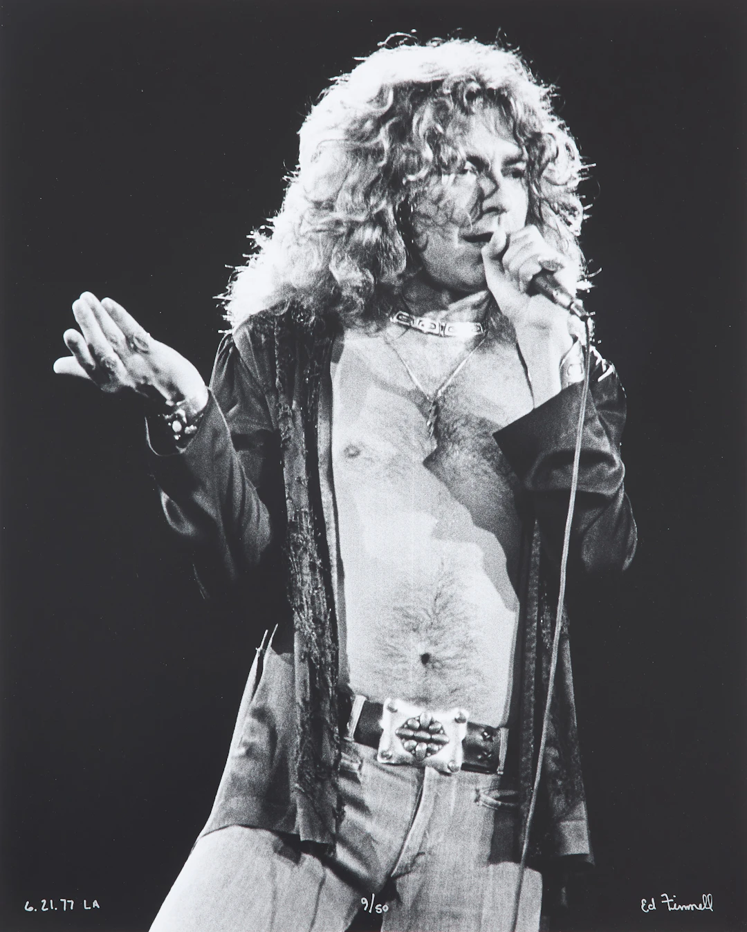 ED FINNELL (USA/SVERIGE, FÖDD 1956). Robert Plant, Led Zeppelin, "Presence