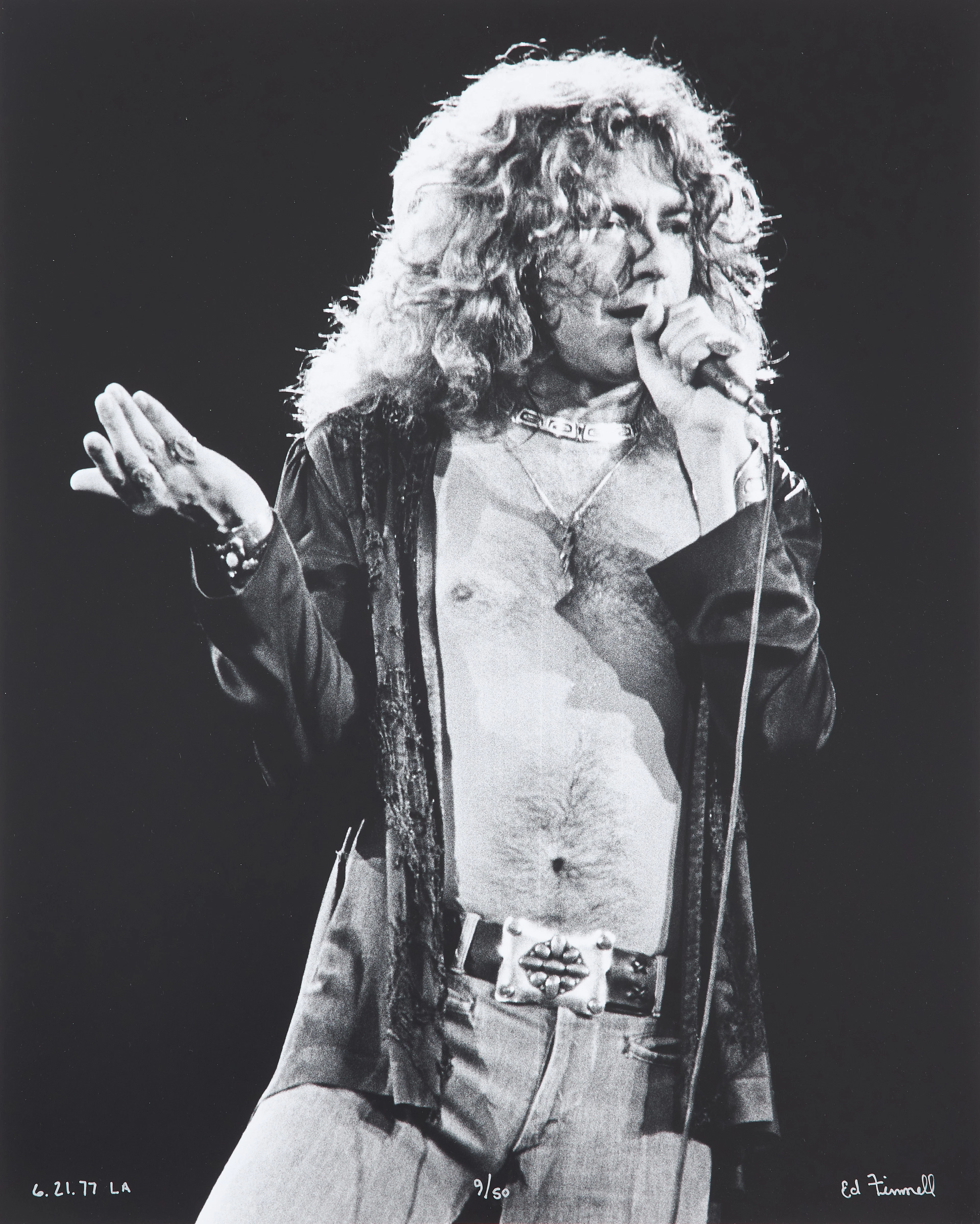 ED FINNELL (USA/SVERIGE, FÖDD 1956). Robert Plant, Led Zeppelin, "Presence