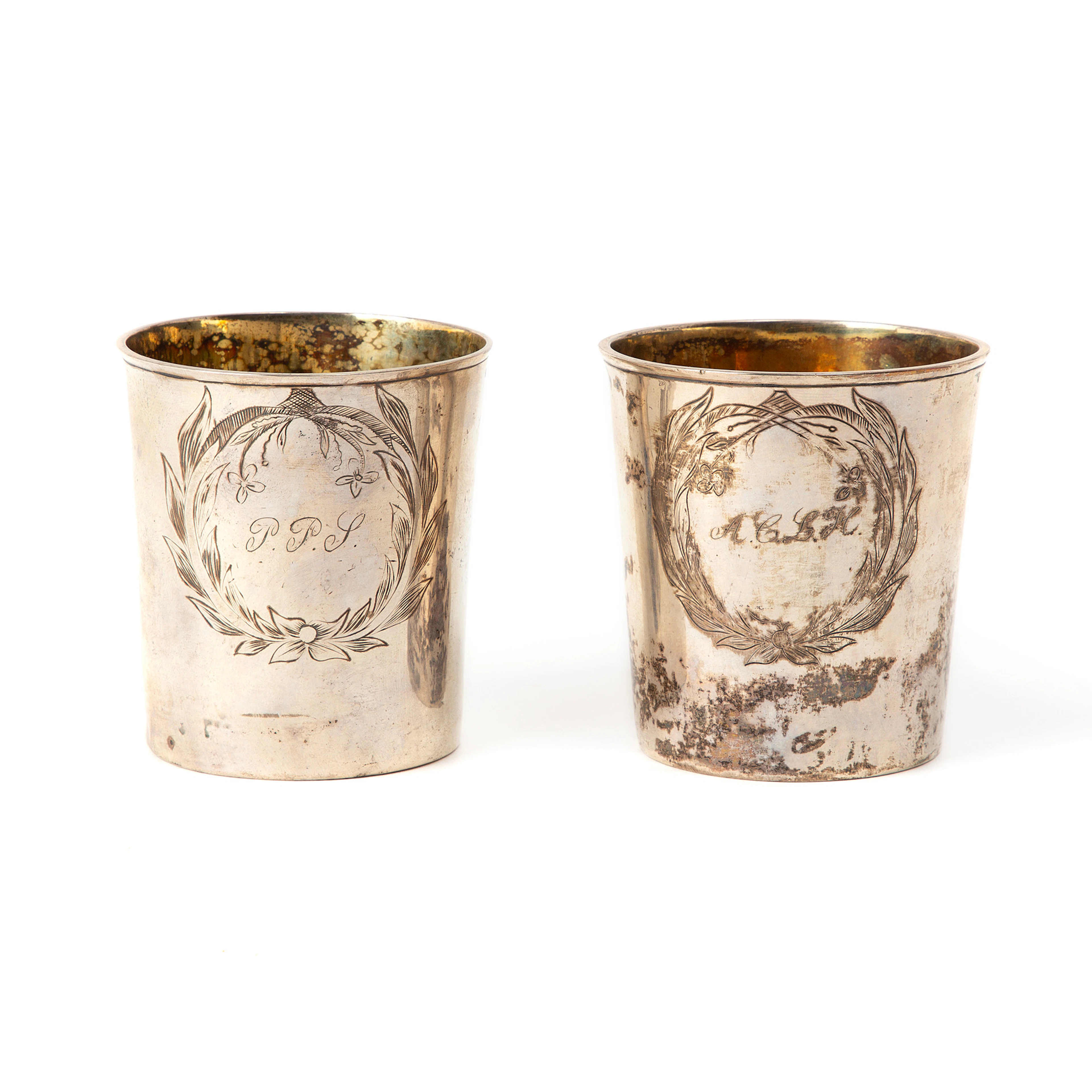 BÄGARE. 2 st, silver Sverige, 1826.
