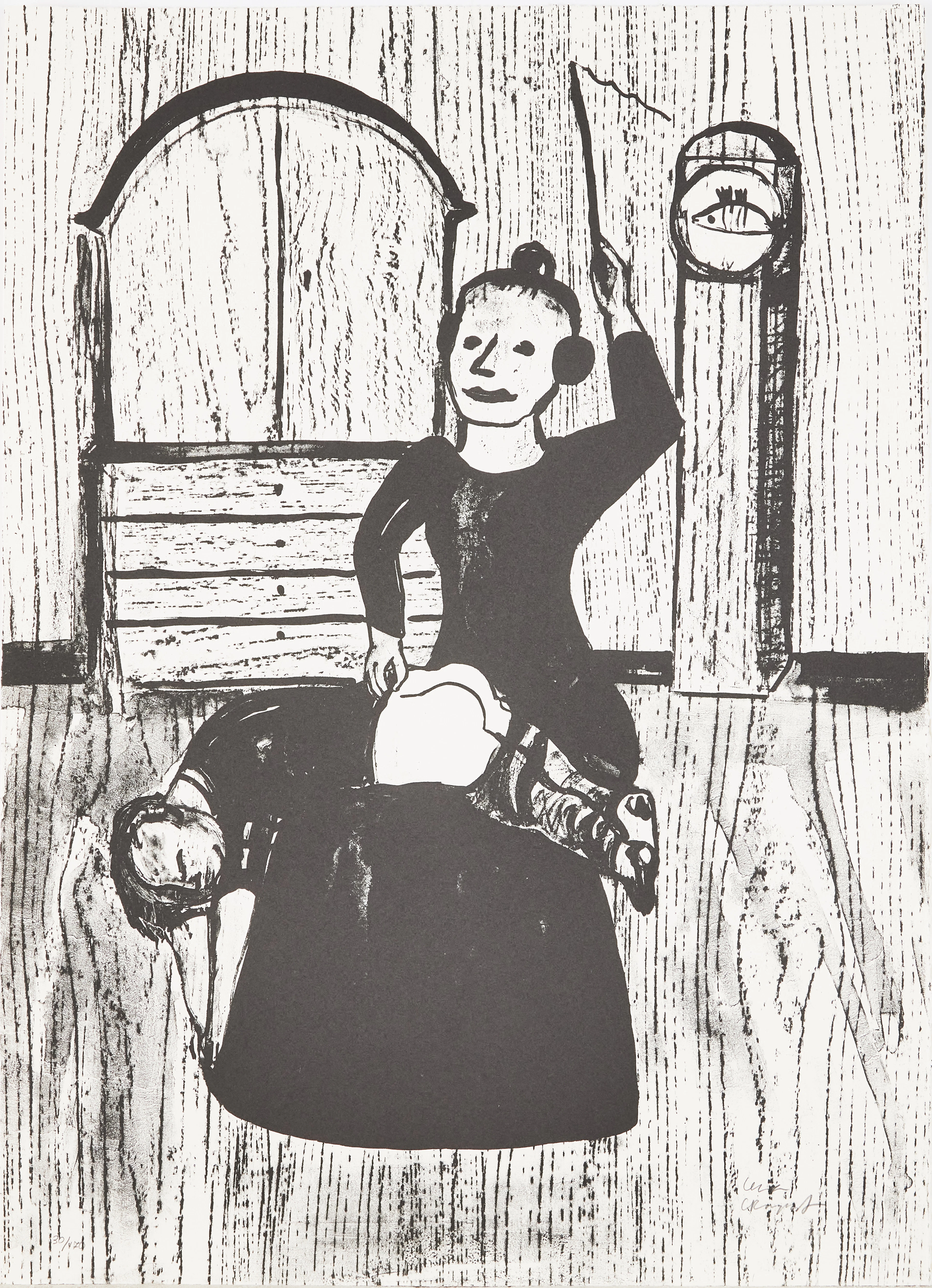 LENA CRONQVIST (född 1938). Ur "Ett drömspel", Strindbergsmappen (1989)