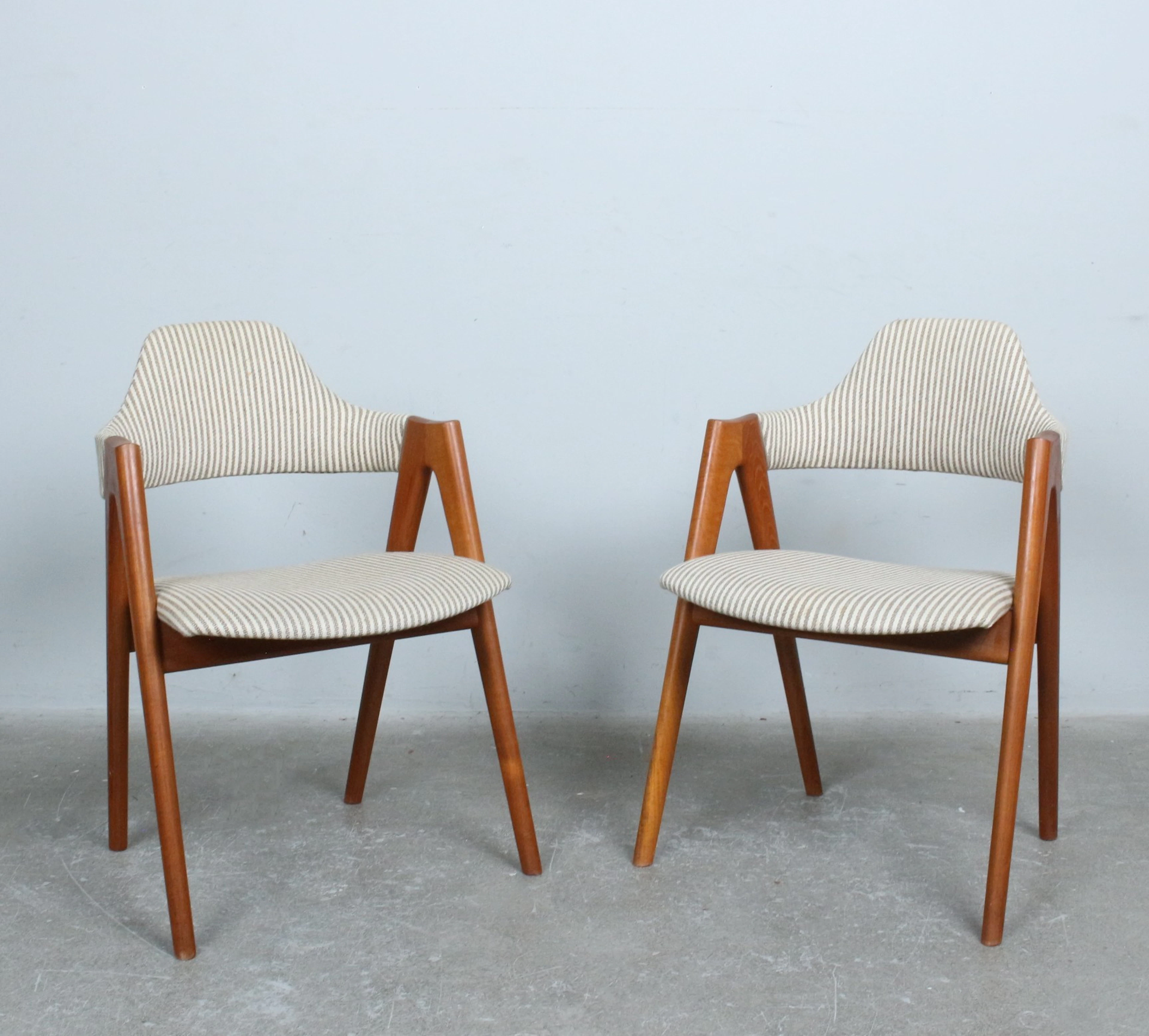 KAI KRISTIANSEN. Paar Armlehnstühle, Modell "Compass", Teak, Dänemark, 1960er.