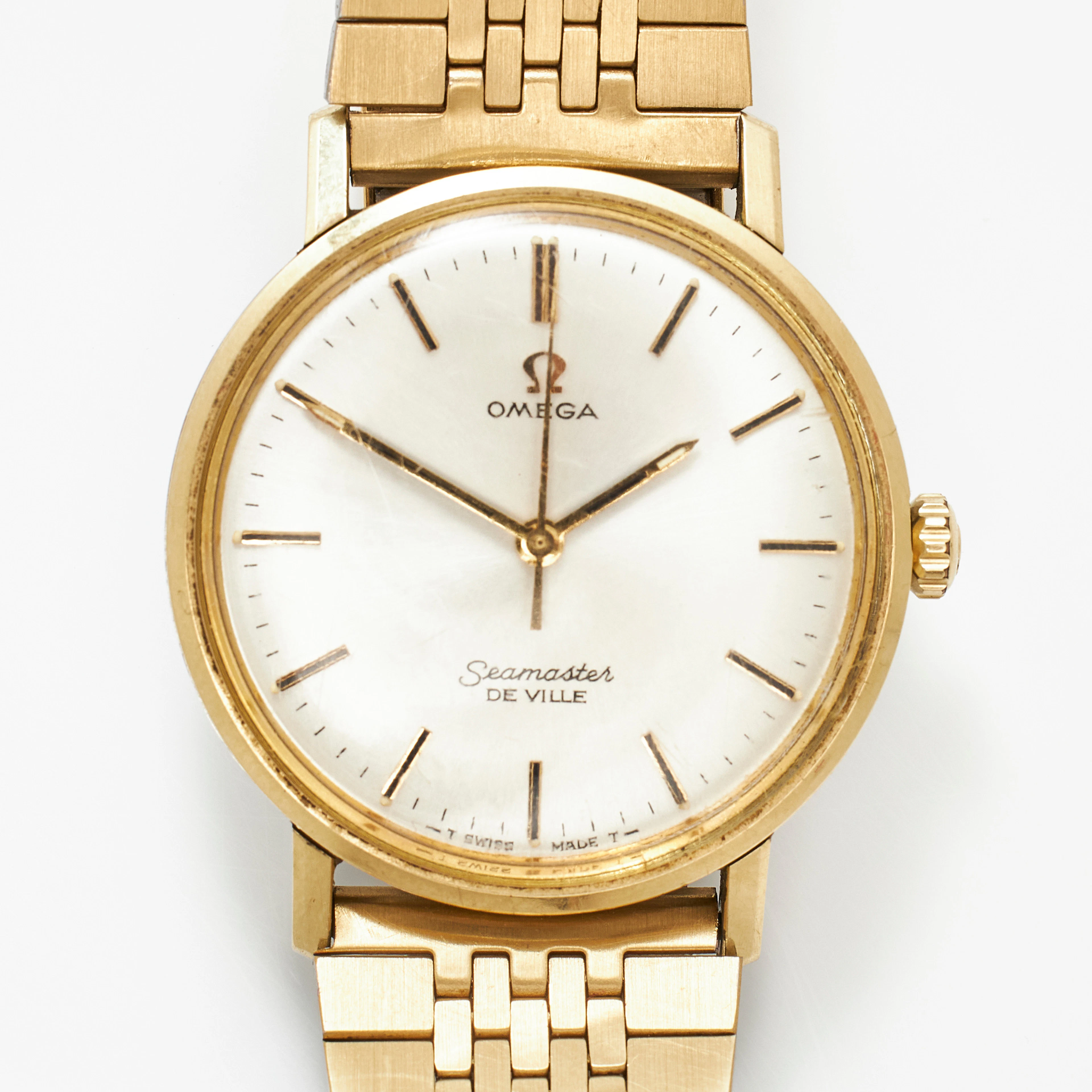 OMEGA, Seamaster De Ville, armbandsur, 34 mm, guld på stål, ca 1966.