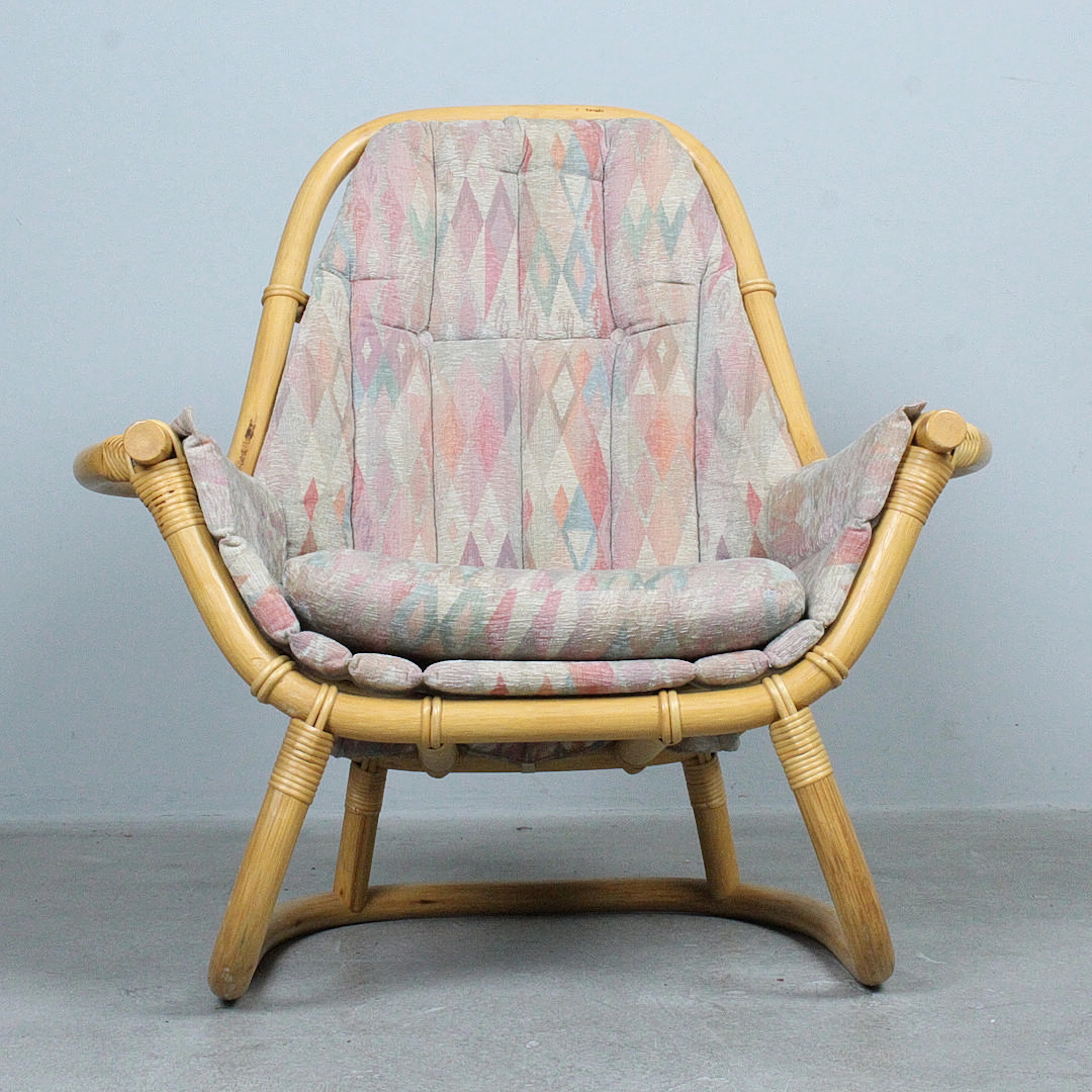 Sessel / Lounge Chair aus Bambus, 1970er Jahre.