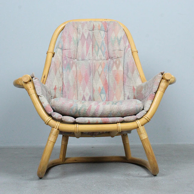 Sessel / Lounge Chair aus Bambus, 1970er Jahre.