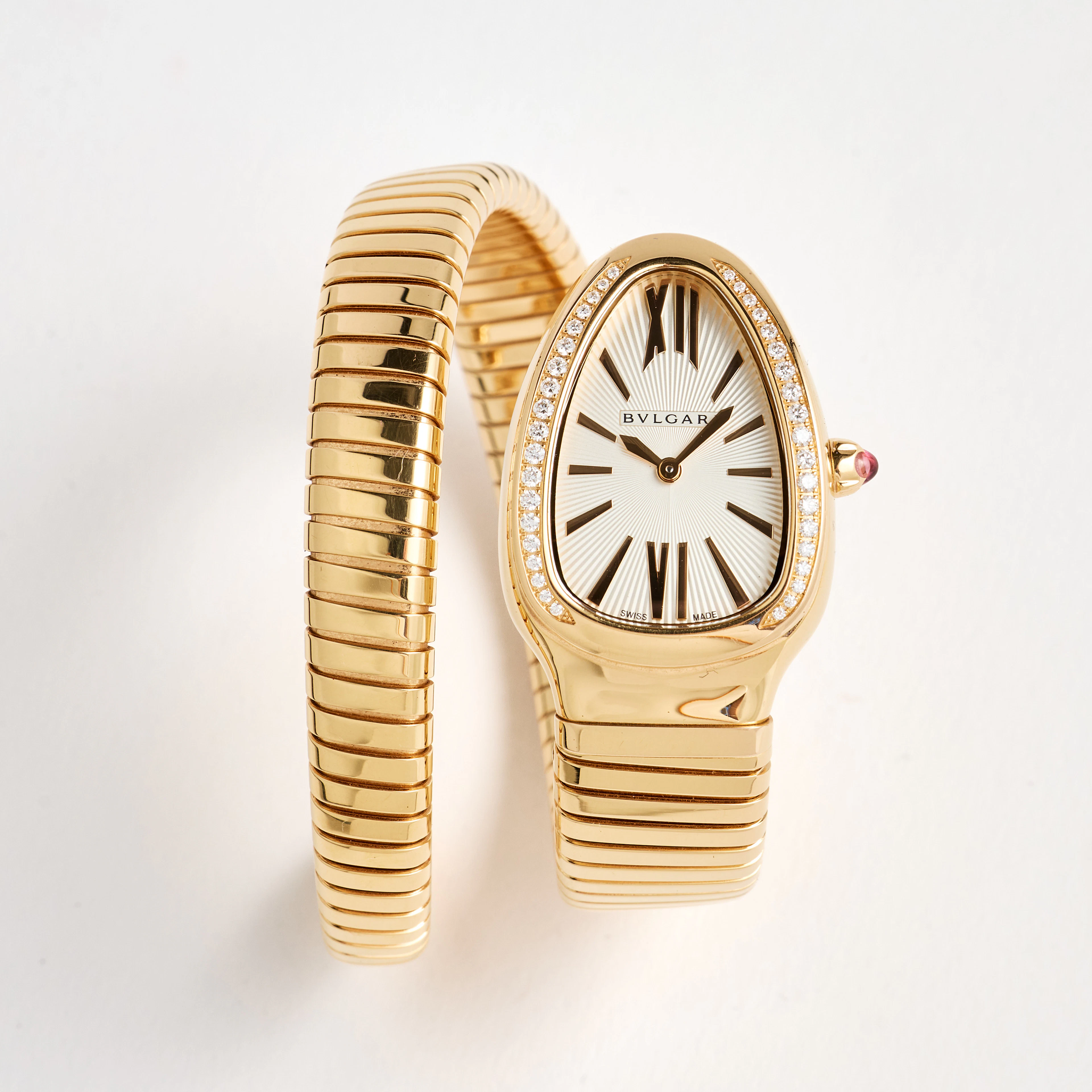 BVLGARI, Serpenti Tubogas, armbandsur, 35 mm, 18K roséguld, certifikat
