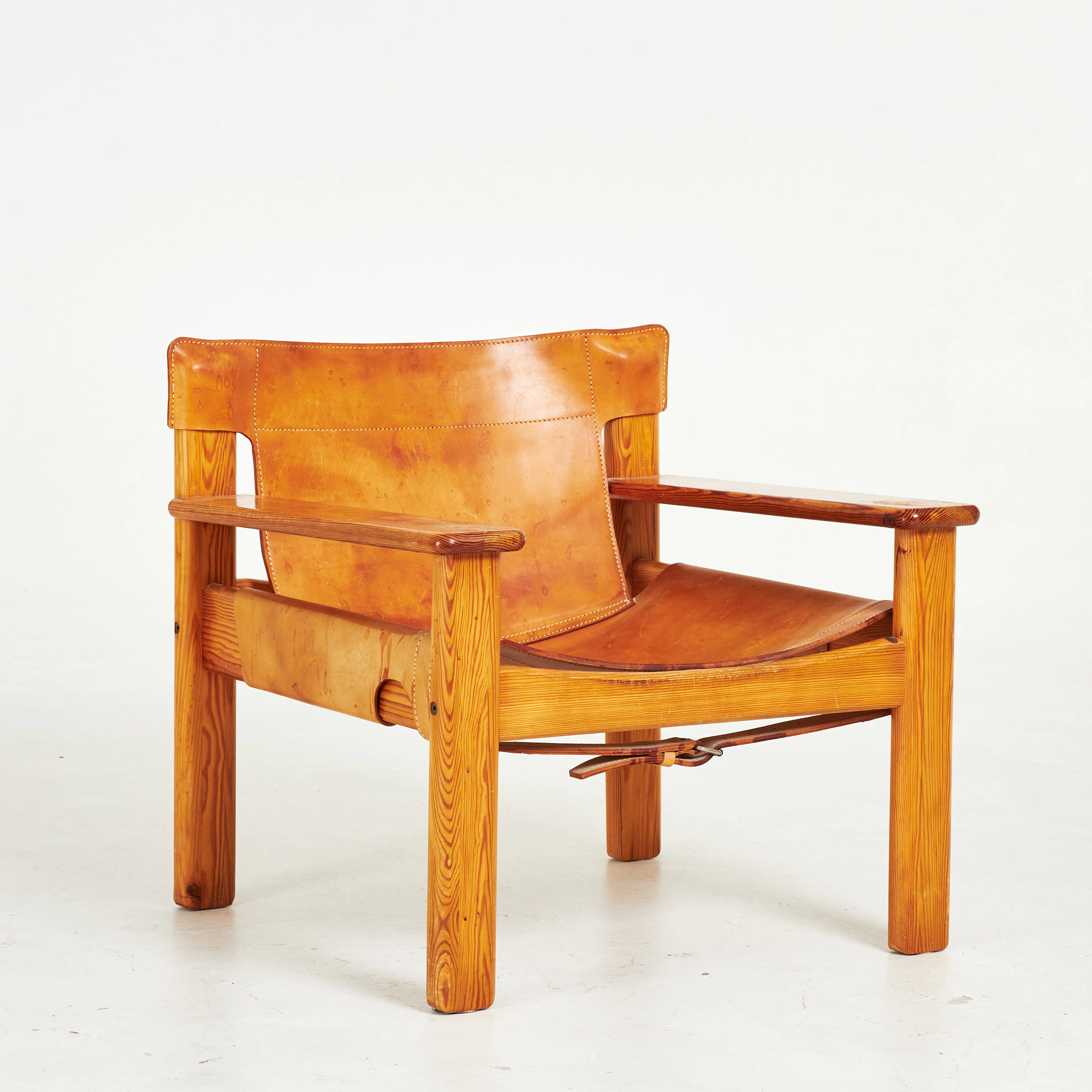 KARIN MOBRING. "Natura", fåtölj, IKEA, 1970-tal, stomme i furu, sits