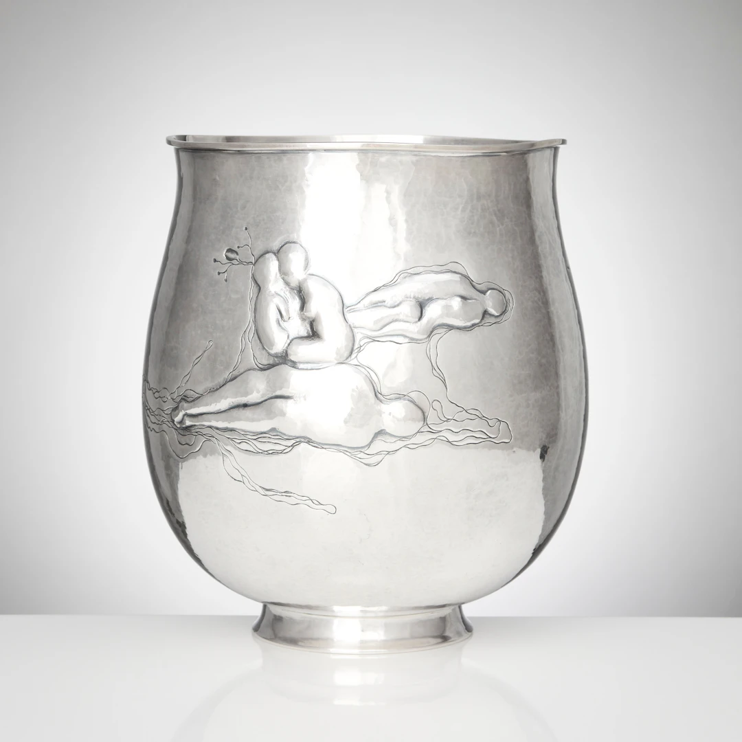 OLLE OHLSSON. Skål, större, sterlingsilver, Stockholm 1999. Orginal.