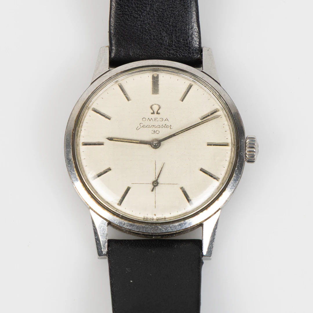 OMEGA, Seamaster 30, "Linen dial", 34,5 mm, stål, ca 1961.