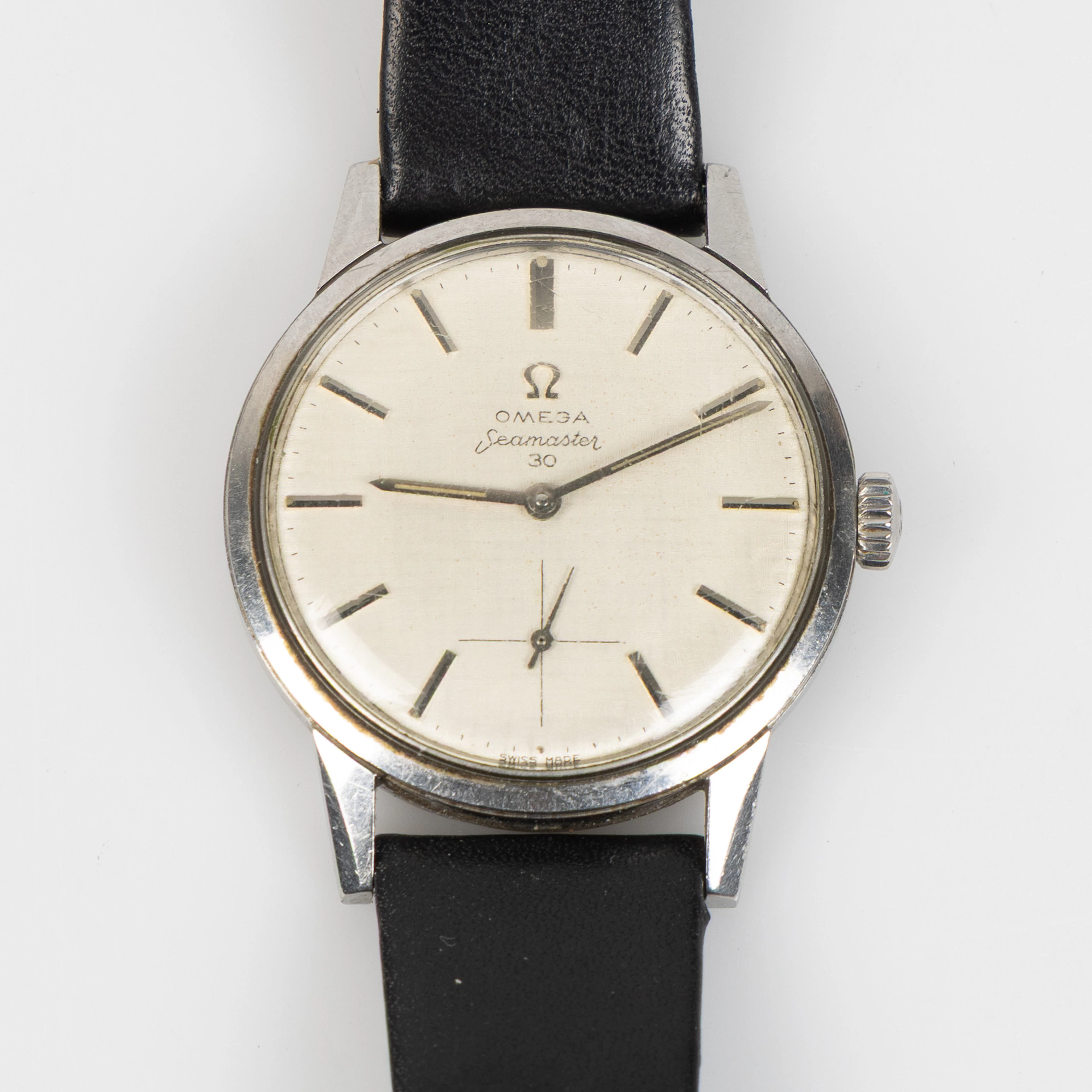 OMEGA, Seamaster 30, "Linen dial", 34,5 mm, stål, ca 1961.