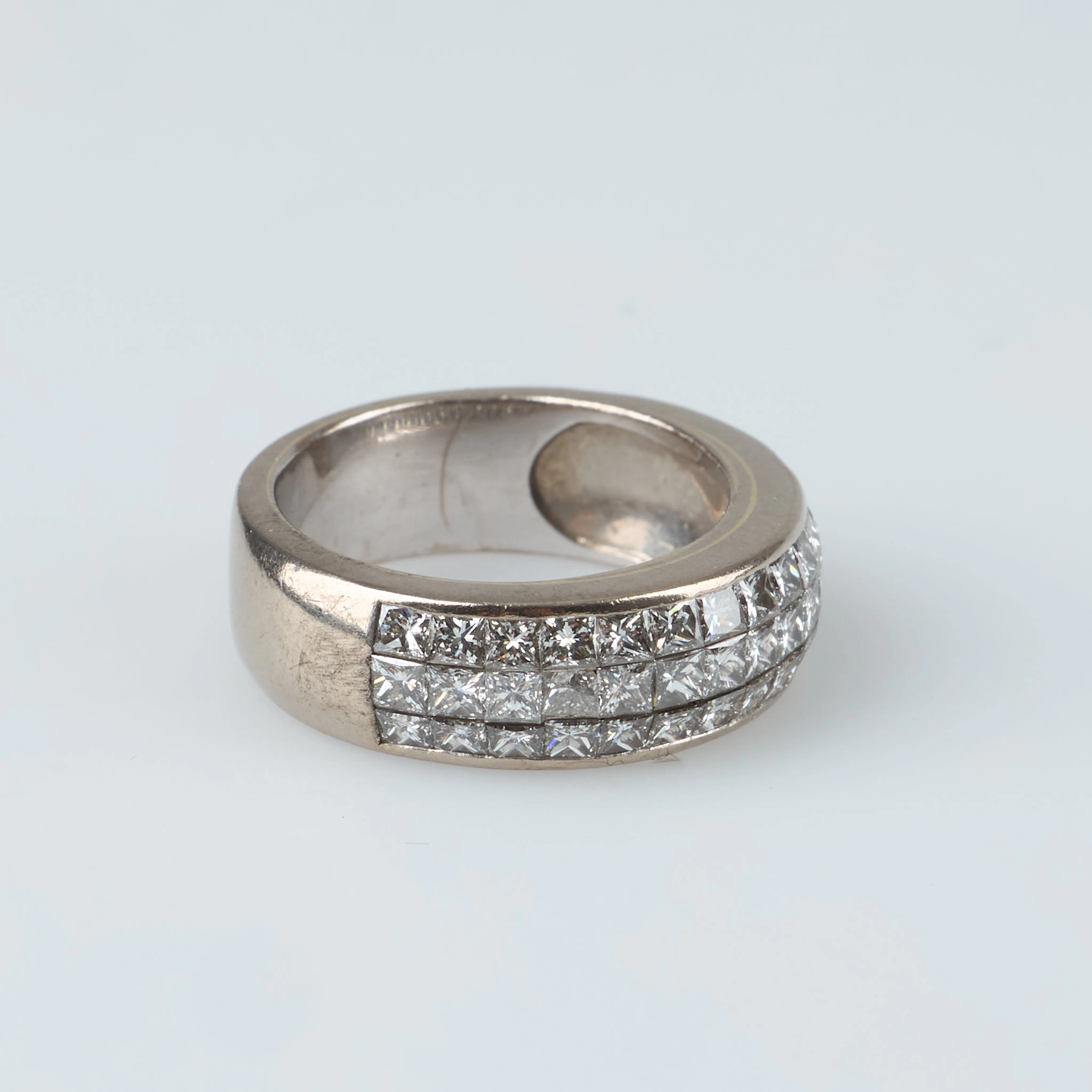 DIAMANTRING, 18K vitguld, Ø 16, KAK-namnstämpel.