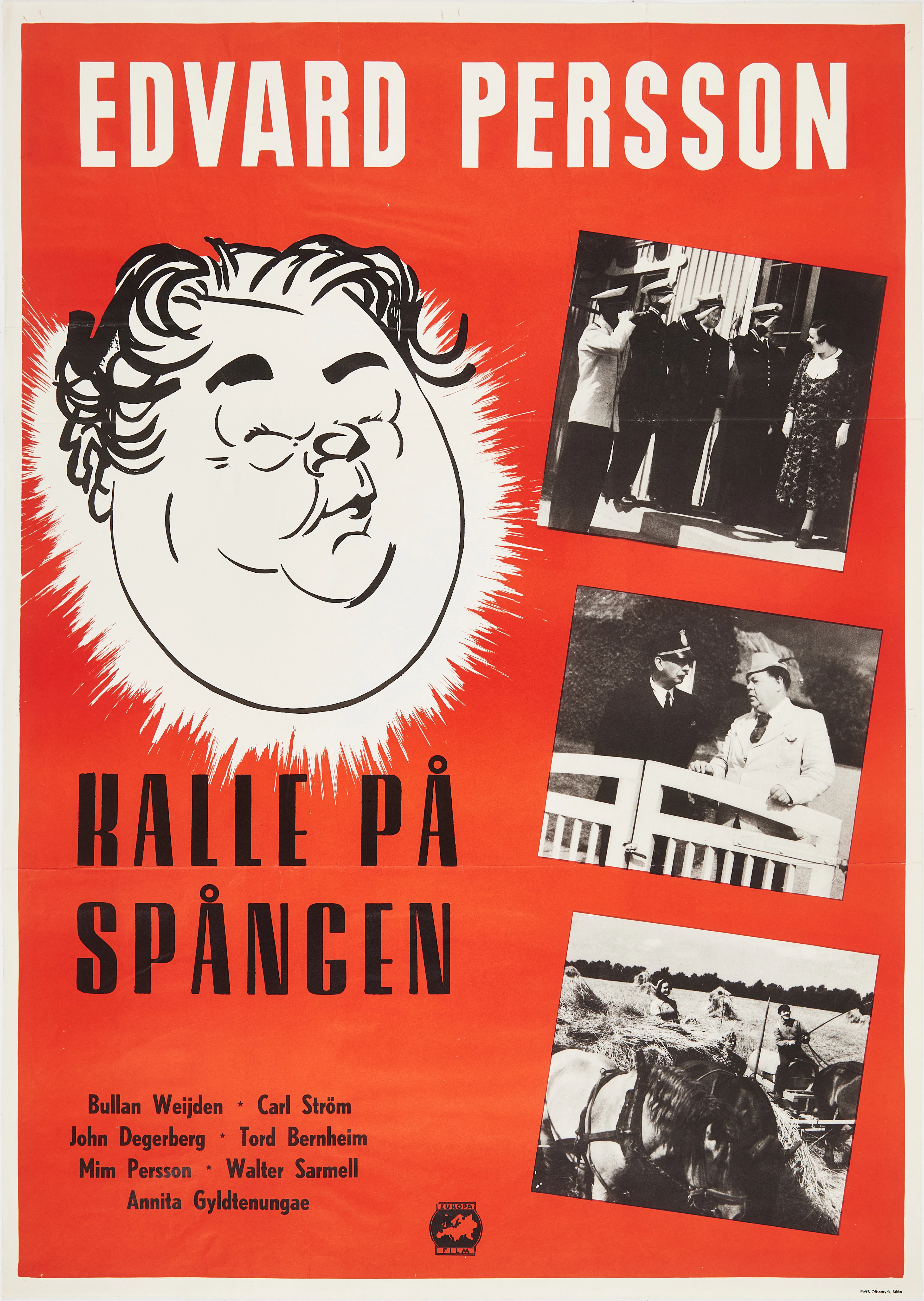 FILMAFFISCHER 2 stycken, Kalle på Spången och En sjöman till häst