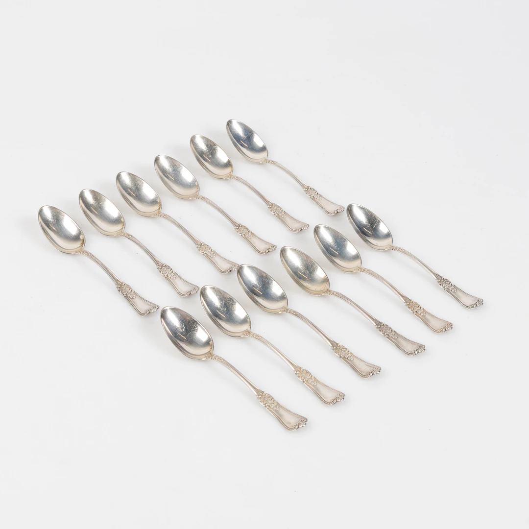 TESKEDAR, 12 st, Gorham, USA, 1870, The Gilded Age, sterlingsilver.