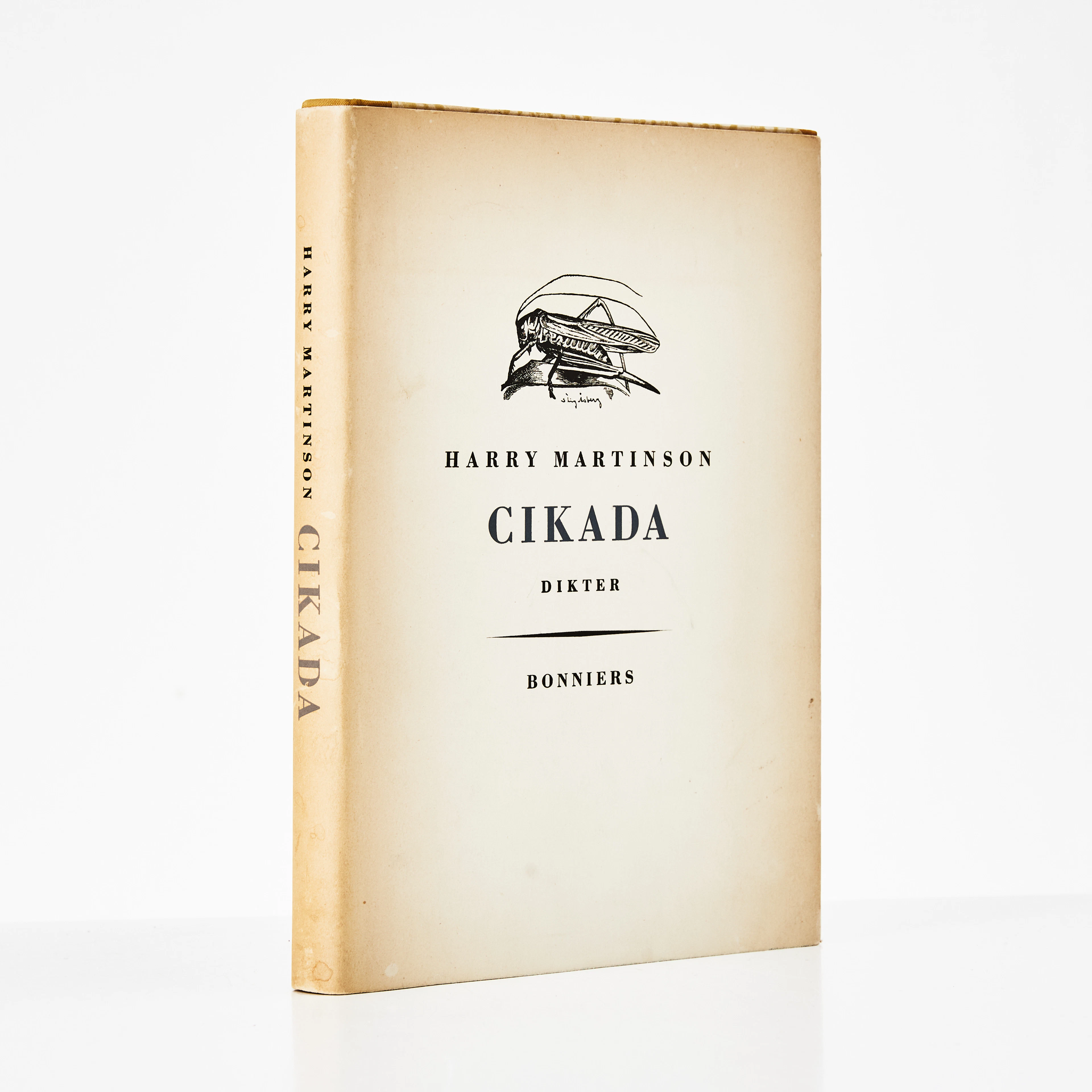MARTINSONS CIKADA FRÅN 1953 MED AUTOGRAF, originalupplaga.