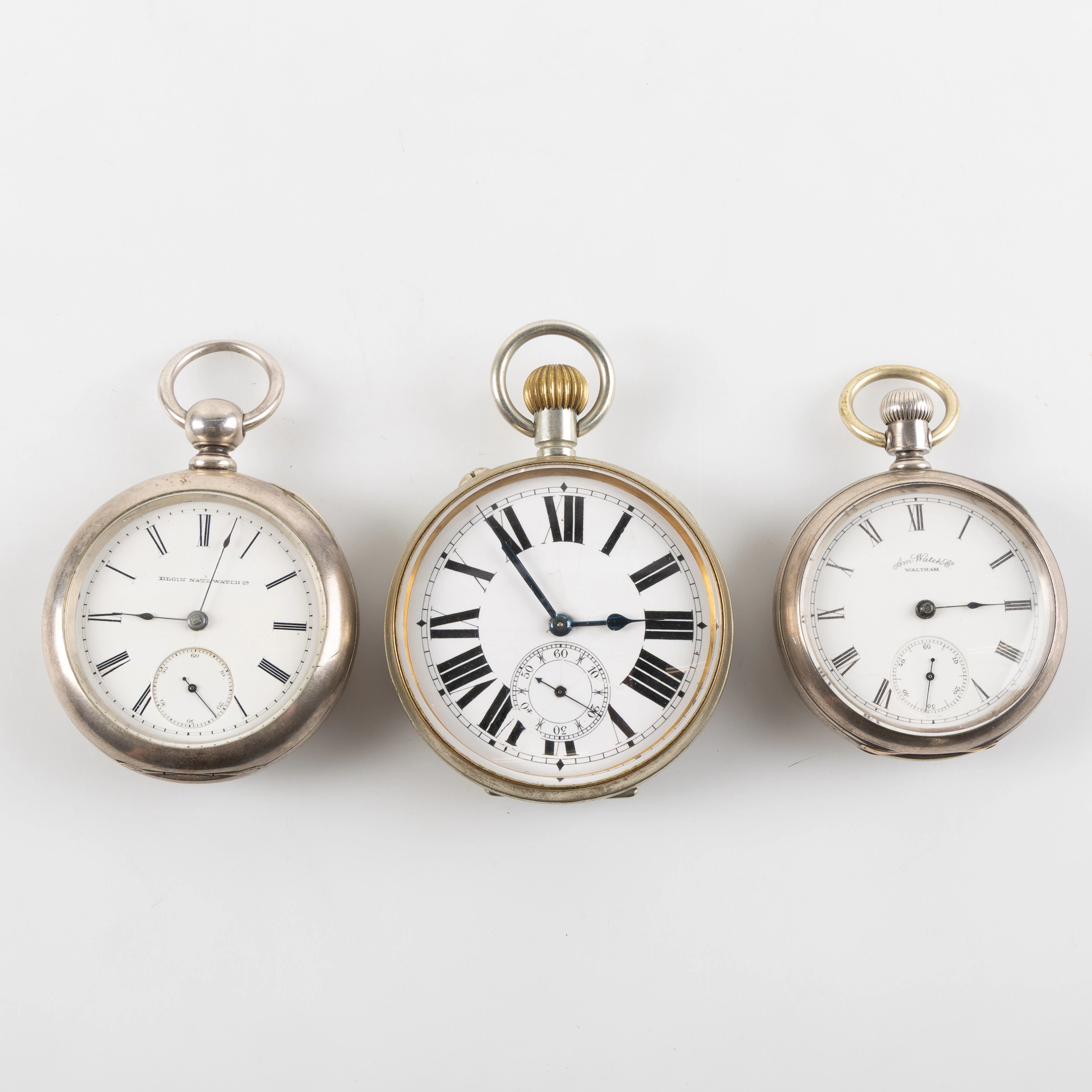 FICKUR AMERIKANSKA, 2 st. 'Coin silver' boetter.