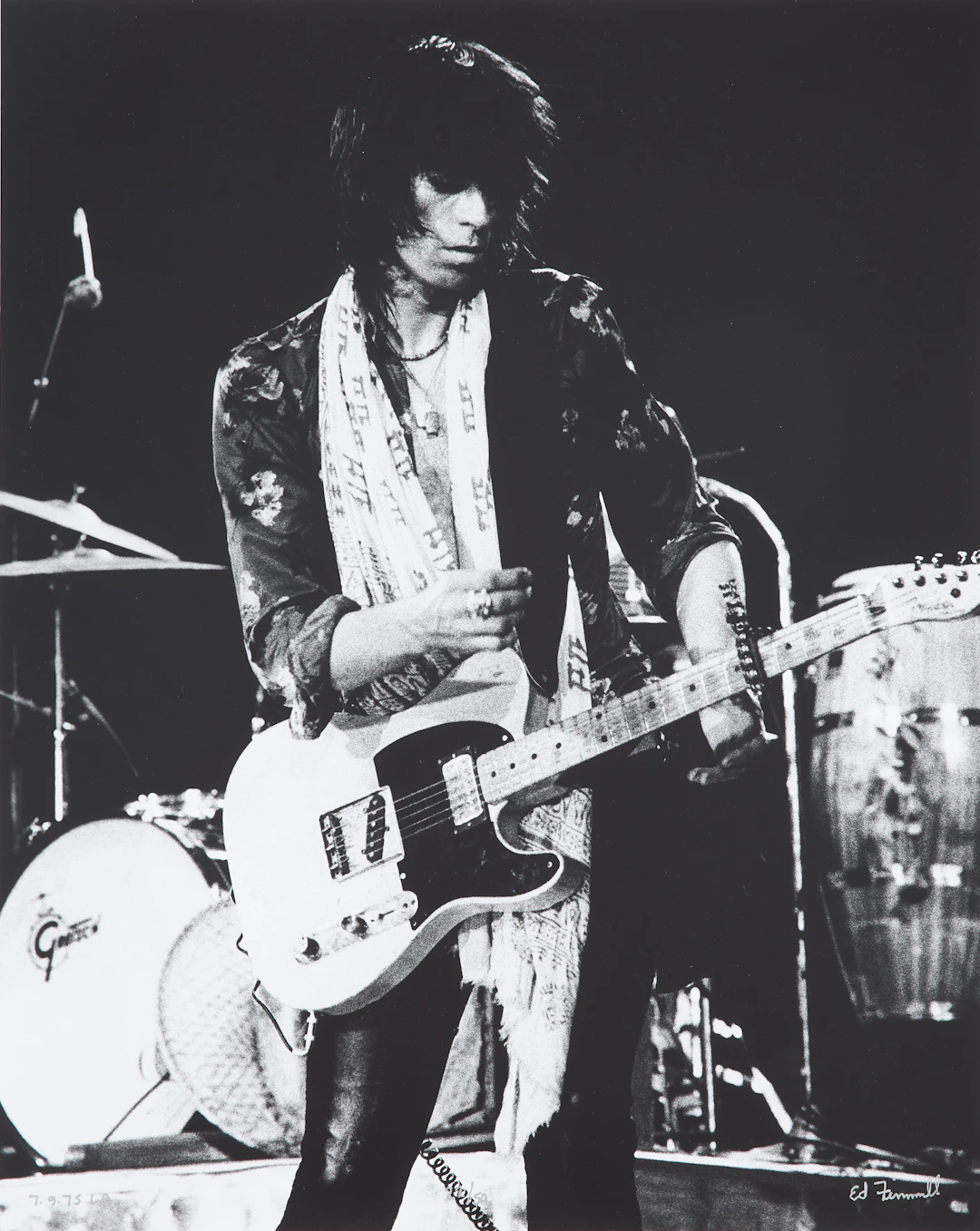 ED FINNELL (USA/SVERIGE, FÖDD 1956). Keith Richards, Rolling Stones