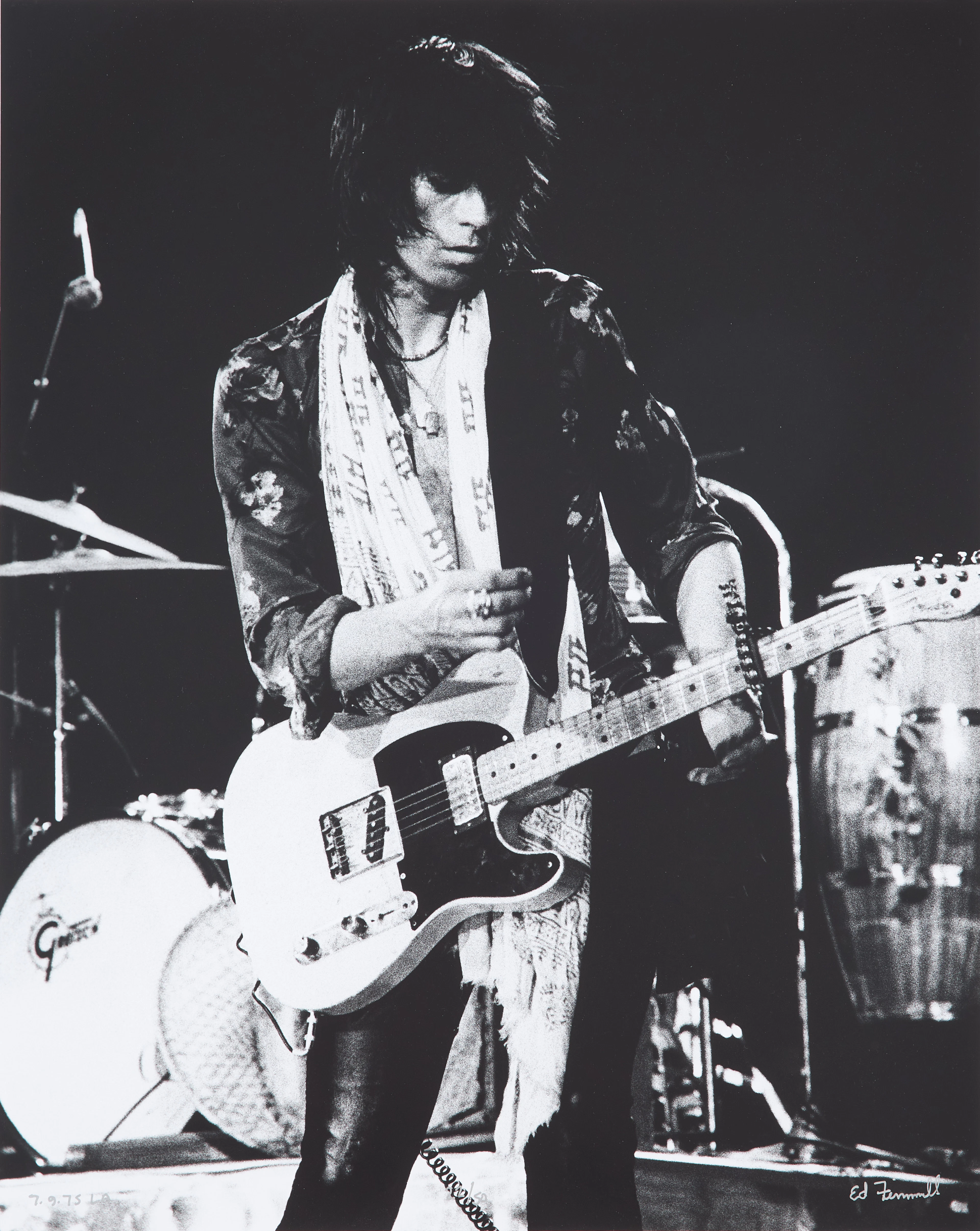 ED FINNELL (USA/SVERIGE, FÖDD 1956). Keith Richards, Rolling Stones