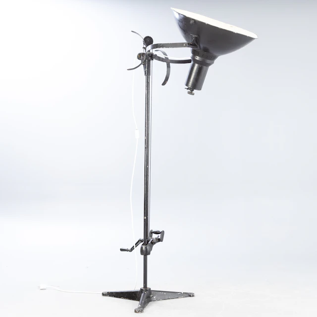 Industrie Stehlampe / Spotlight / Fotostudio Stehlampe, 1940er Jahre.