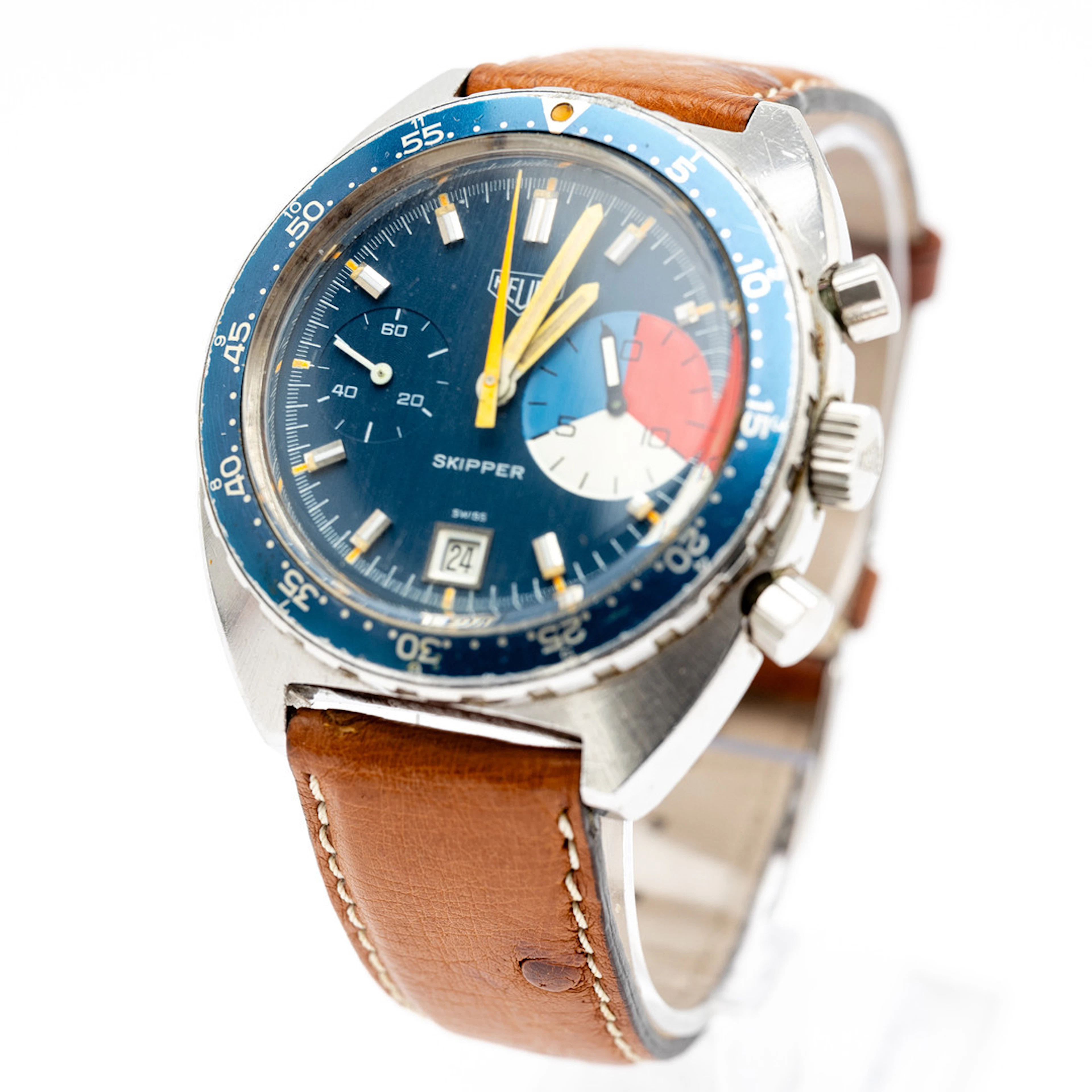 Heuer ''Skipper'' Armbanduhr.
