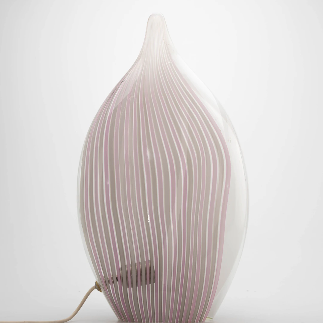 La Murrina, große Tischlampe 'Swirl', Entwurf wohl Lino Tagliapietra