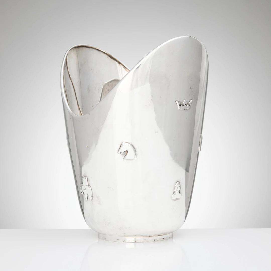 FIRMA ANTON MICHELSEN. Champagnekylare, sterlingsilver, Köpenhamn 1939.