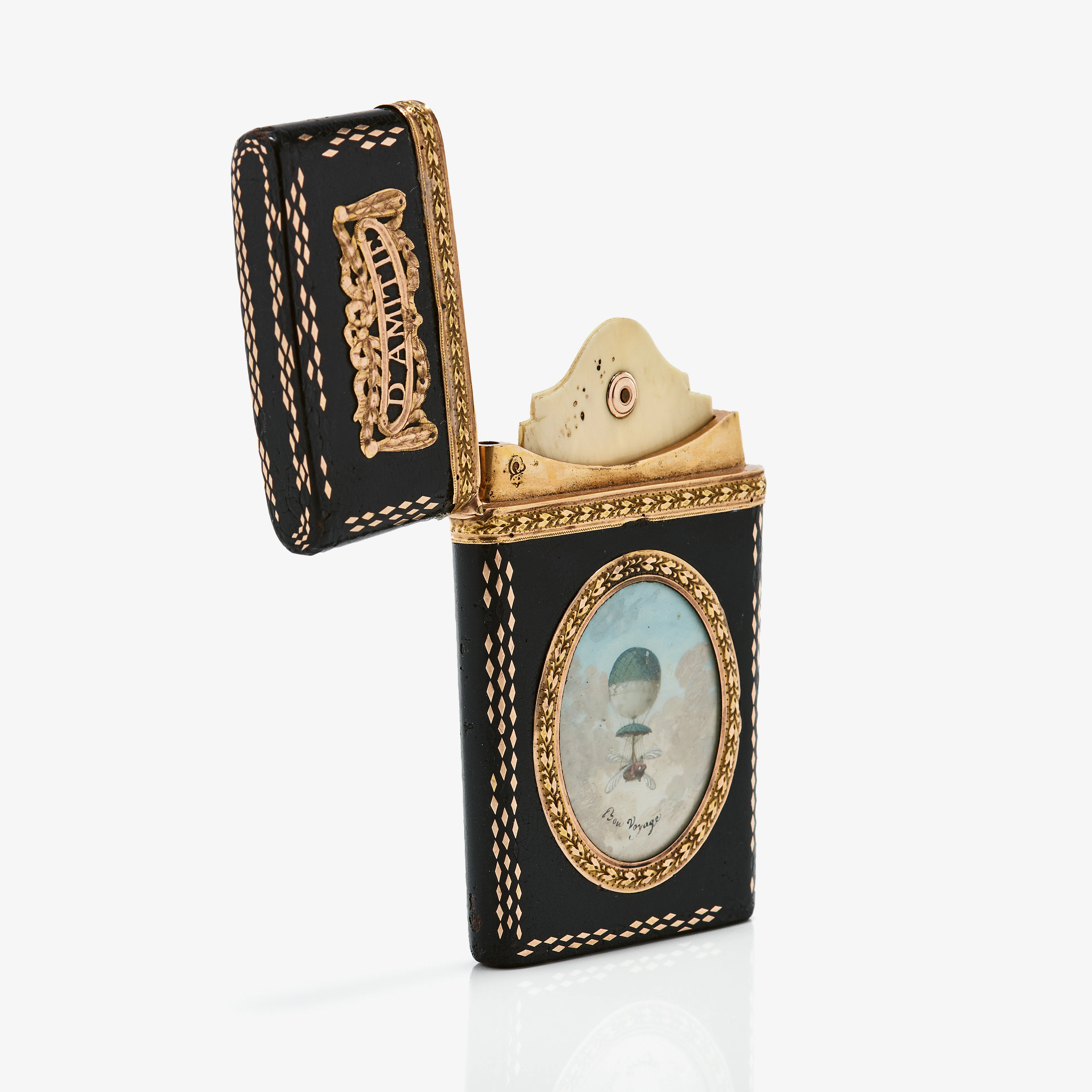 ECESSAIRE "AIDE-MÉMOIRE", parisarbete i Louis XVI, stämplad Paris
