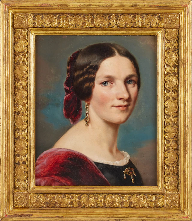 FRANZ XAVER WINTERHALTER (TYSKLAND 1805-1873). Tillskriven. Porträtt