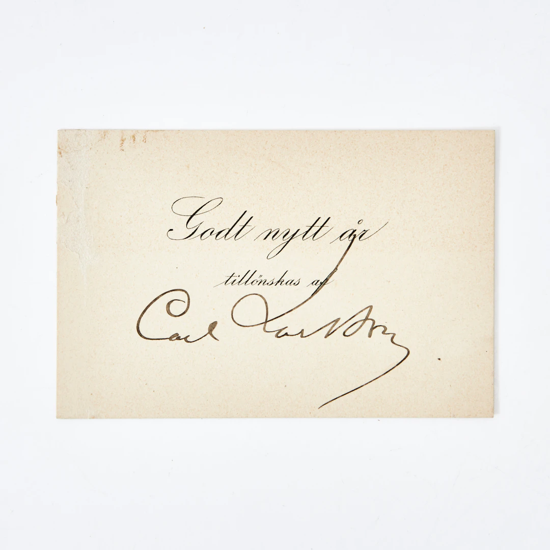 CARL LARSSON AUTOGRAF.