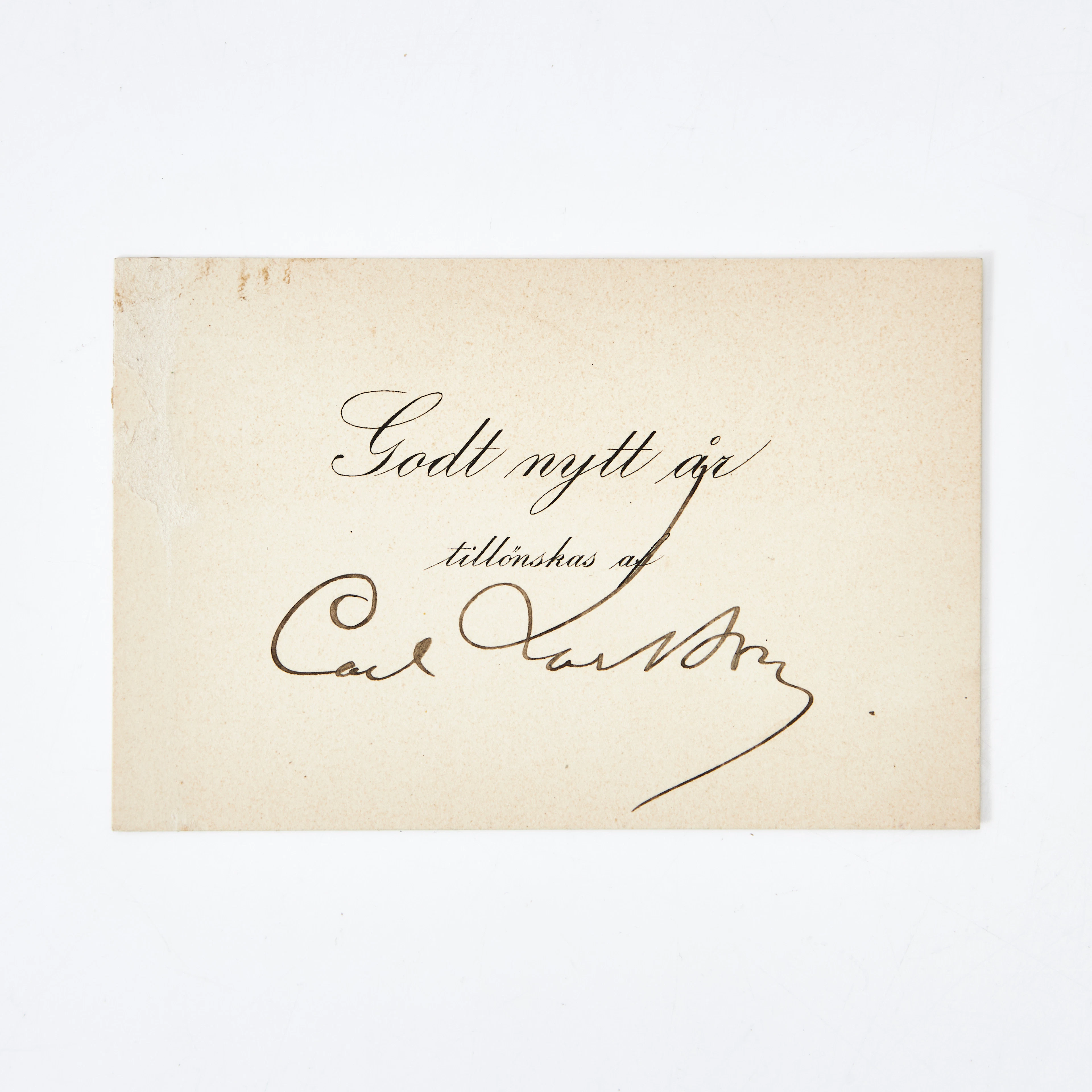CARL LARSSON AUTOGRAF.