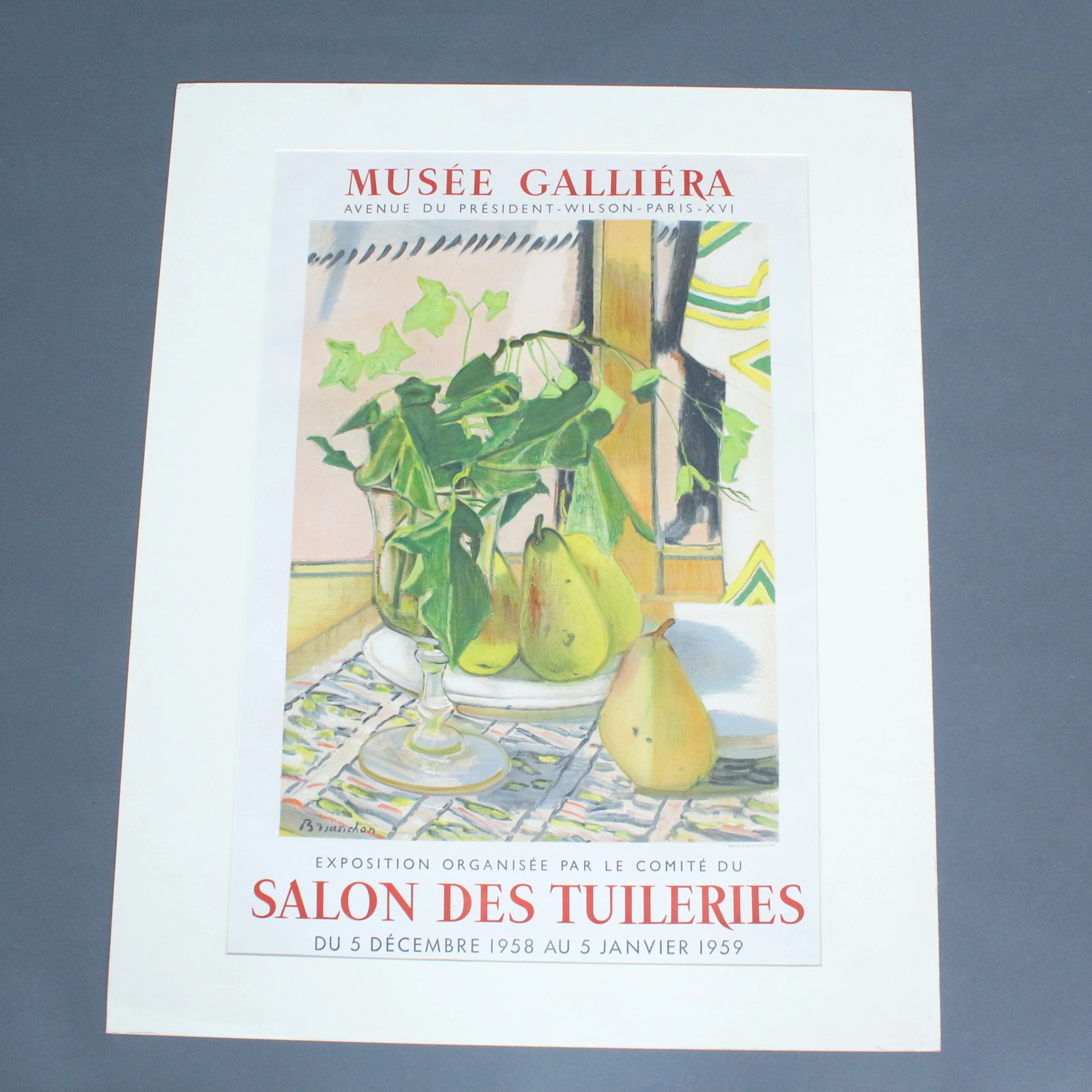 Plakat, Musee Galliera, '' Salon Des Tuileries.