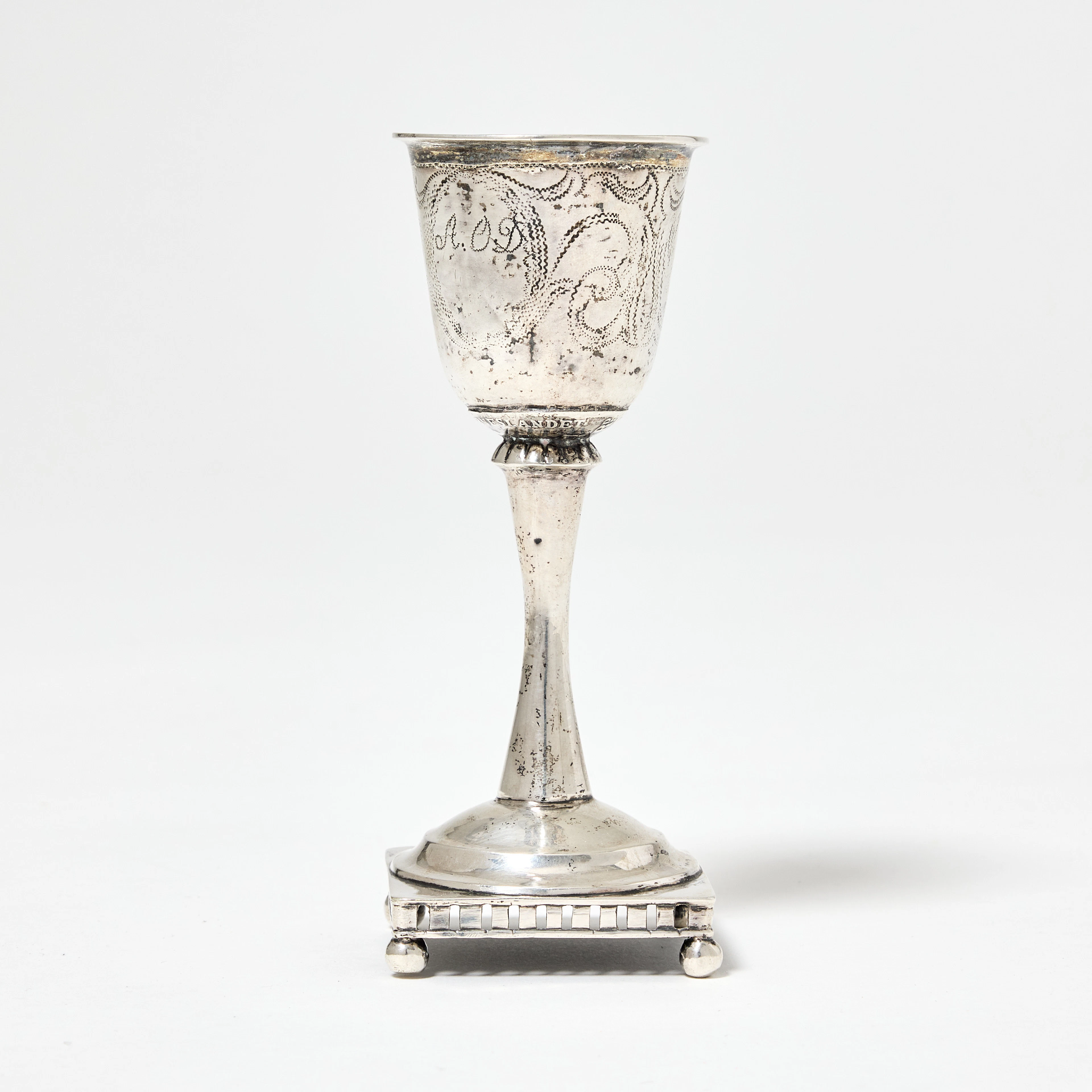 JOHAN LUDVIG KLINT. Kalk, silver, Norrtälje 1823.