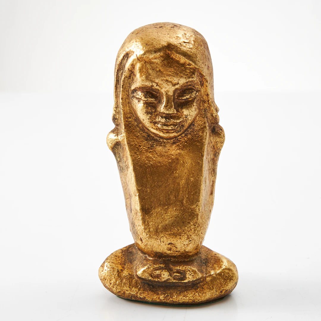 TOMAS ALMBERG. Skulptur, brons, flicka, signerad T. Almberg.