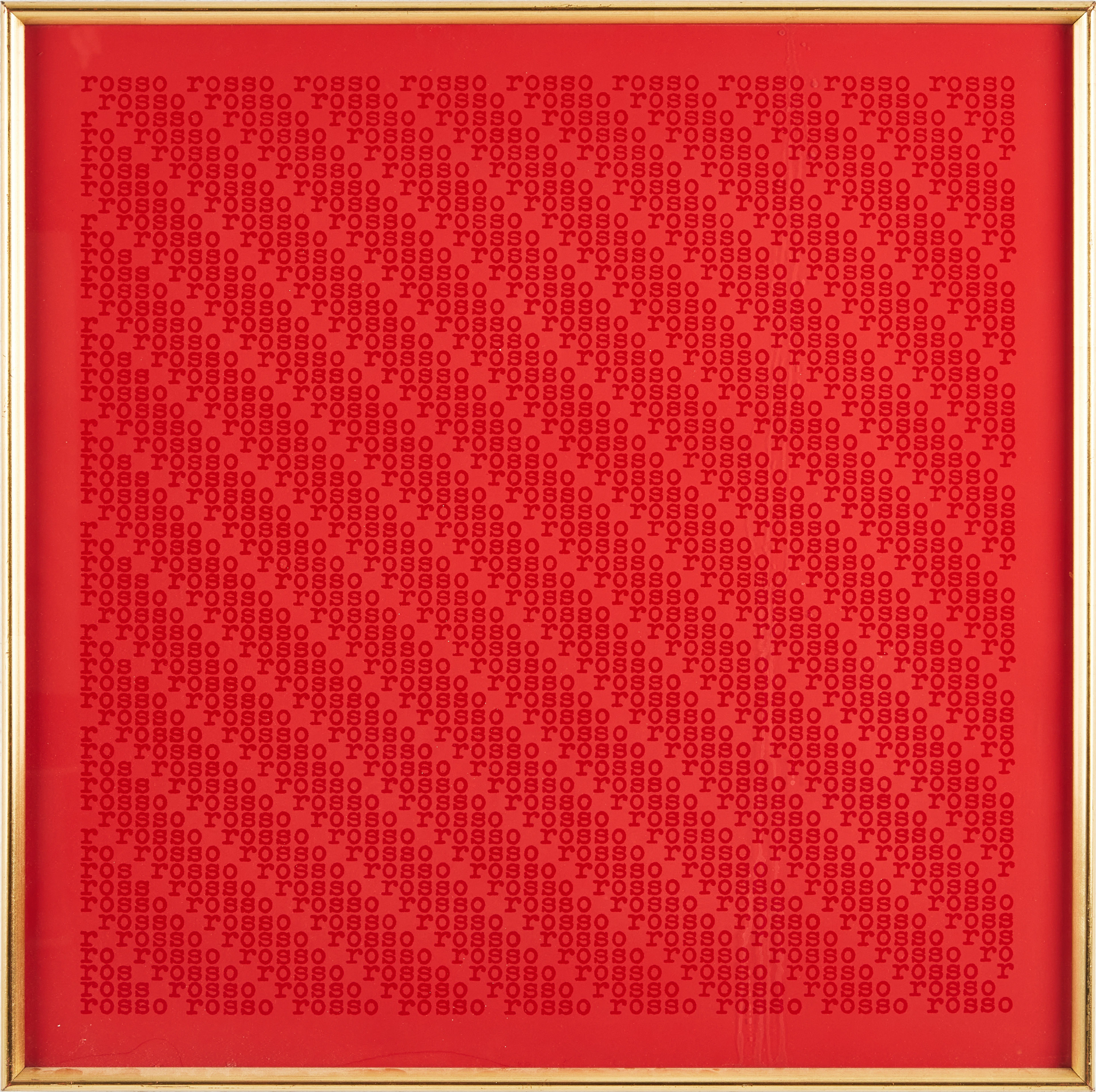 MAURIZIO NANNUCCI. "Rosso Rosso Rosso", serigrafi, signerad och numrerad