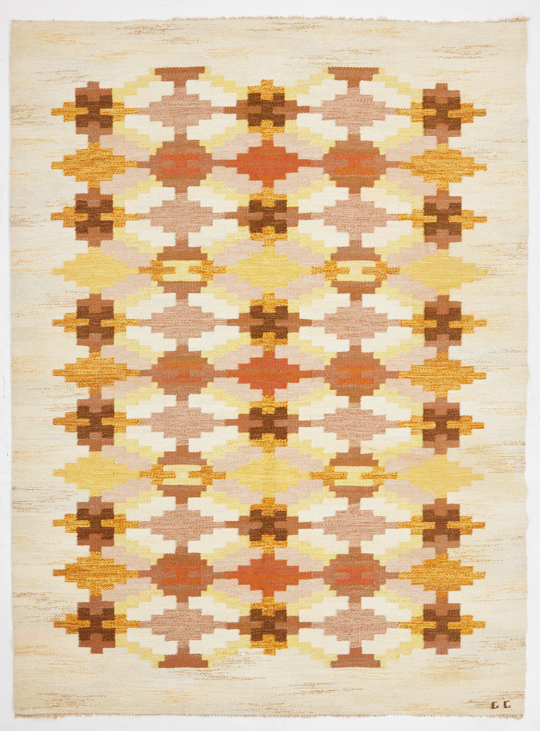 JUDITH JOHANSSON. Matta, "Björkered", rölakan, monogramsignerad, 240x180 cm.