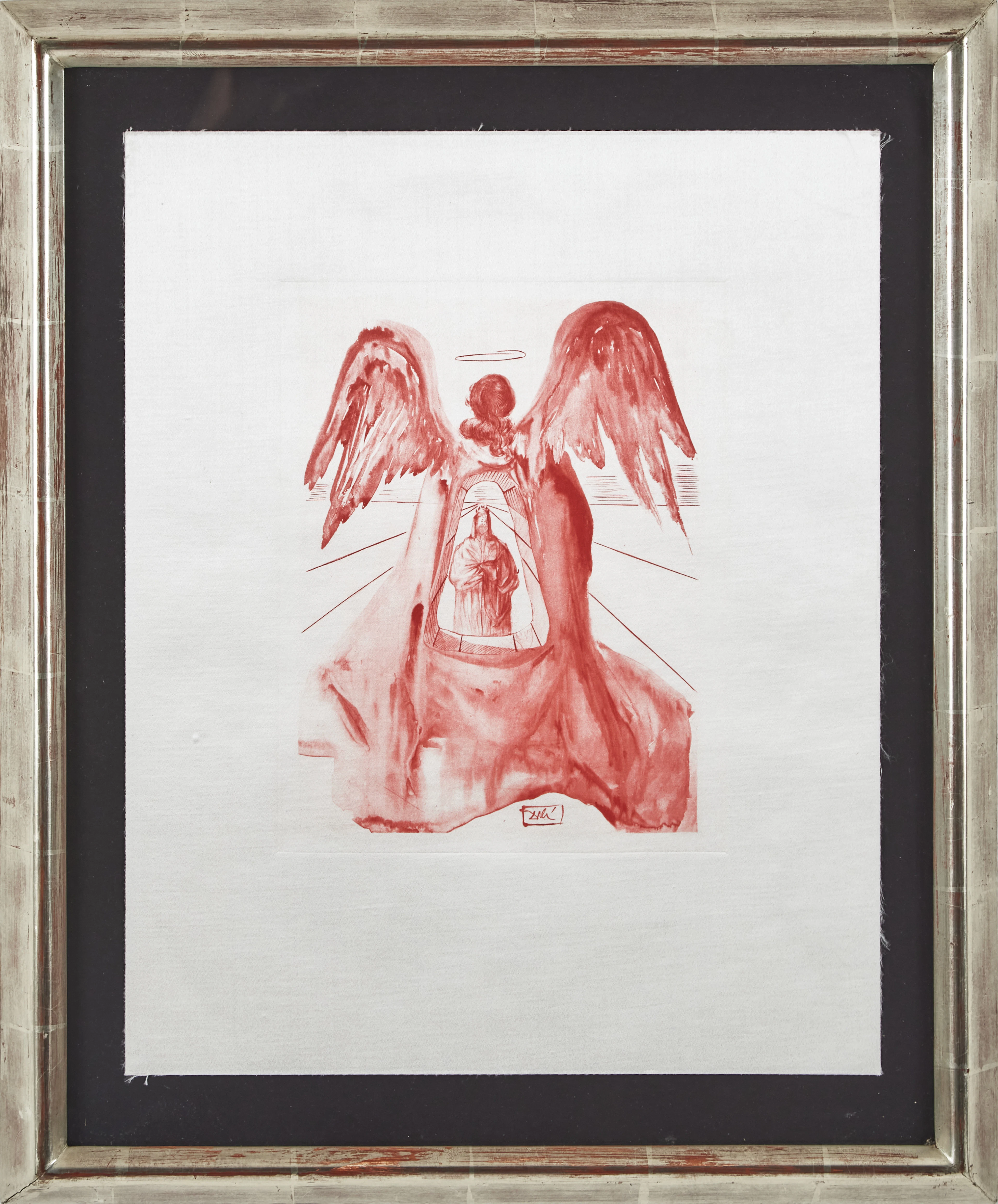 SALVADOR DALÍ. "La Divine Comédie", Le Purgatoire: Dante Purifié.