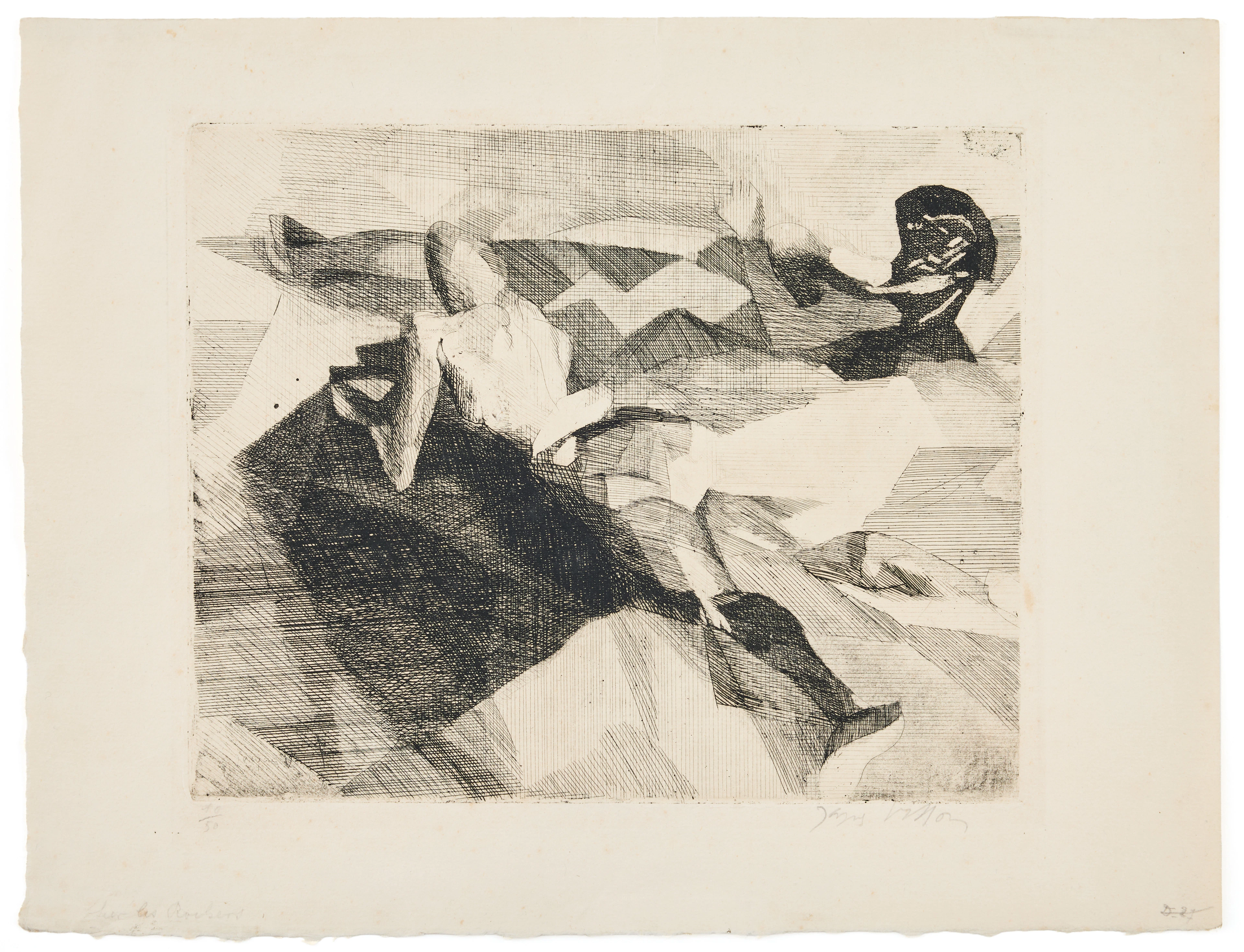 JACQUES VILLON. "Sur les rochers".