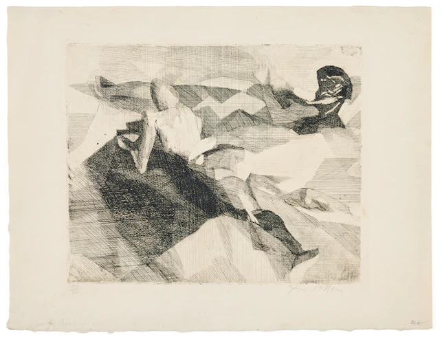 JACQUES VILLON. "Sur les rochers".