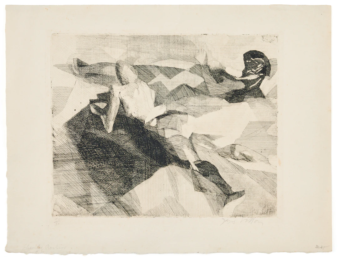 JACQUES VILLON. "Sur les rochers".