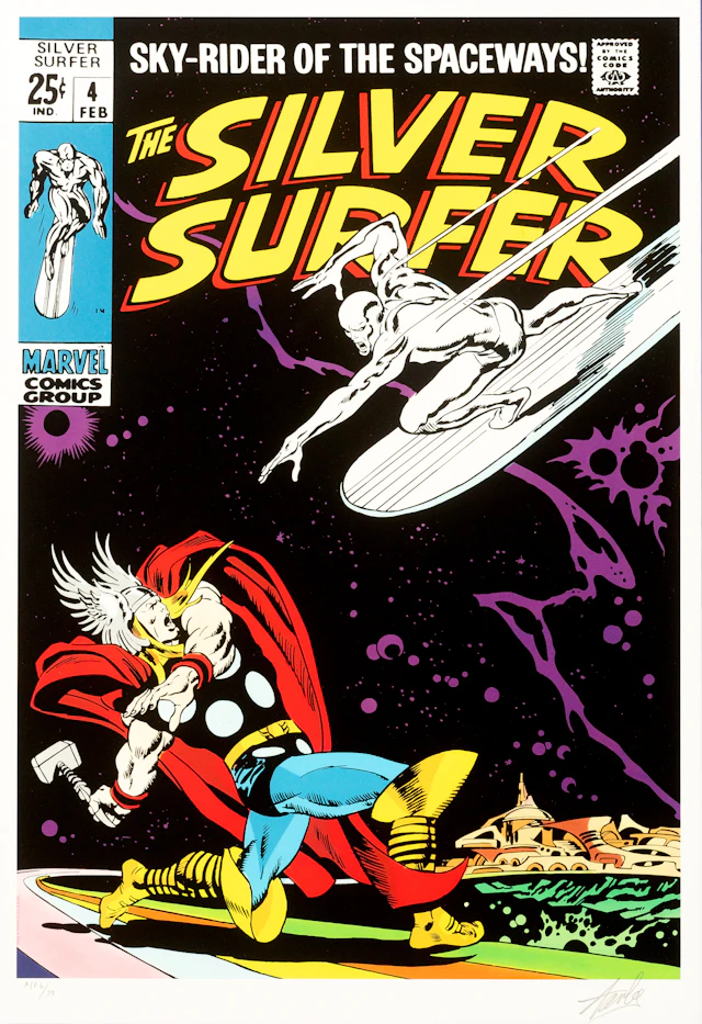 STAN LEE (1922-2018). The Silver Surfer.
